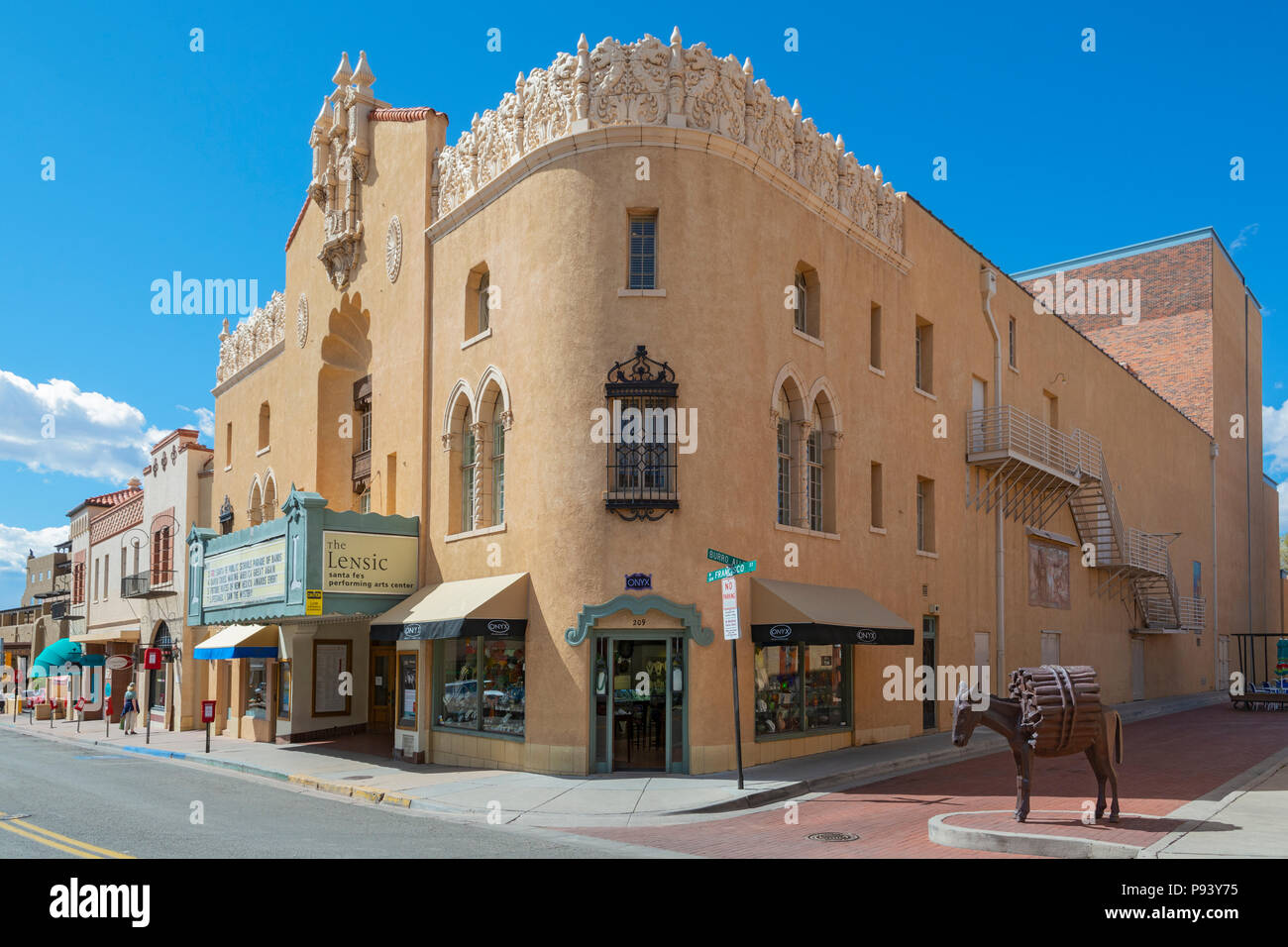 Nuovo Messico, Santa Fe, Lensic Performing Arts Center, costruito 1931 Foto Stock