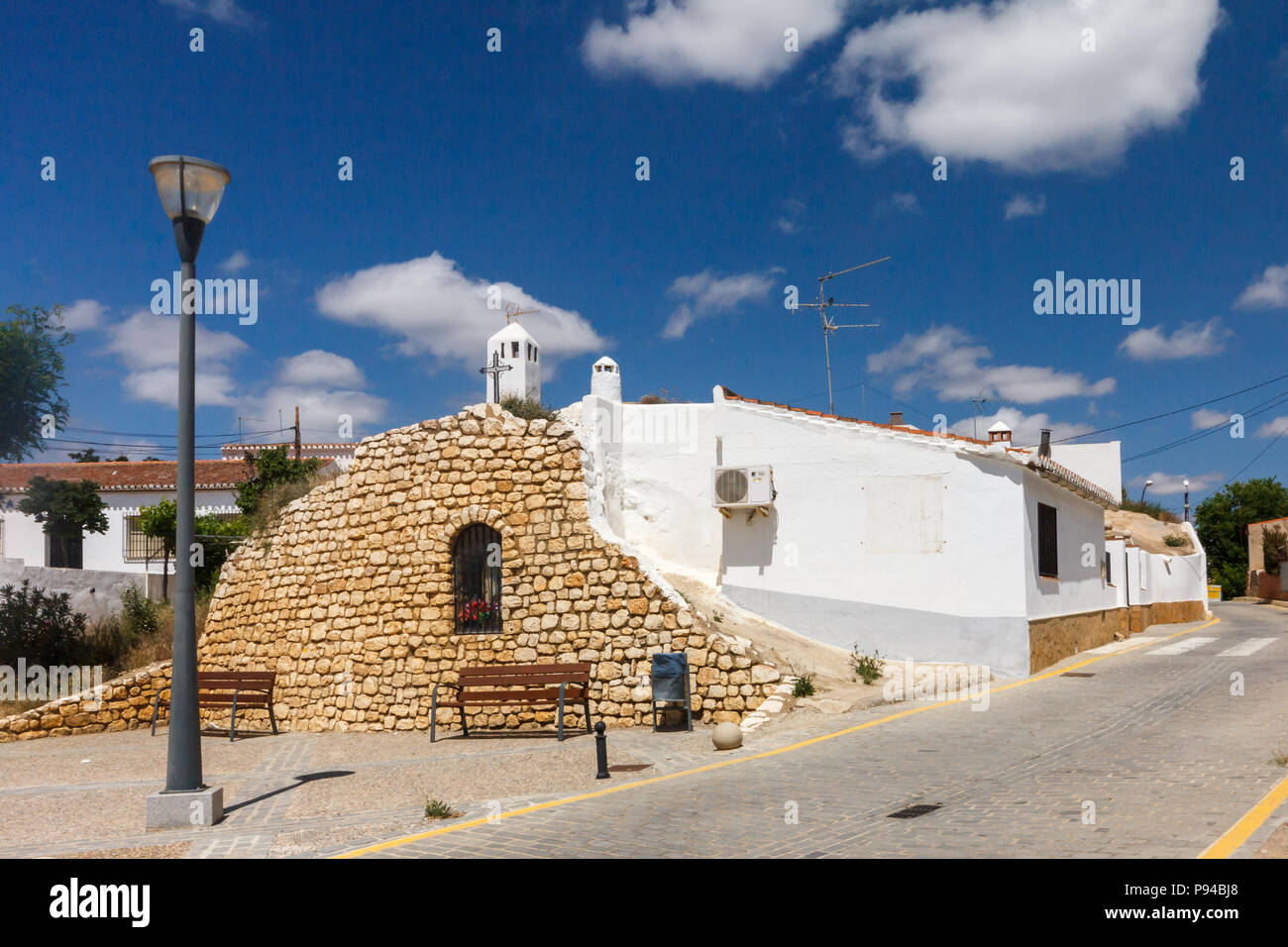 Casa grotta in Guadix, provincia di Granada, Spagna Foto Stock