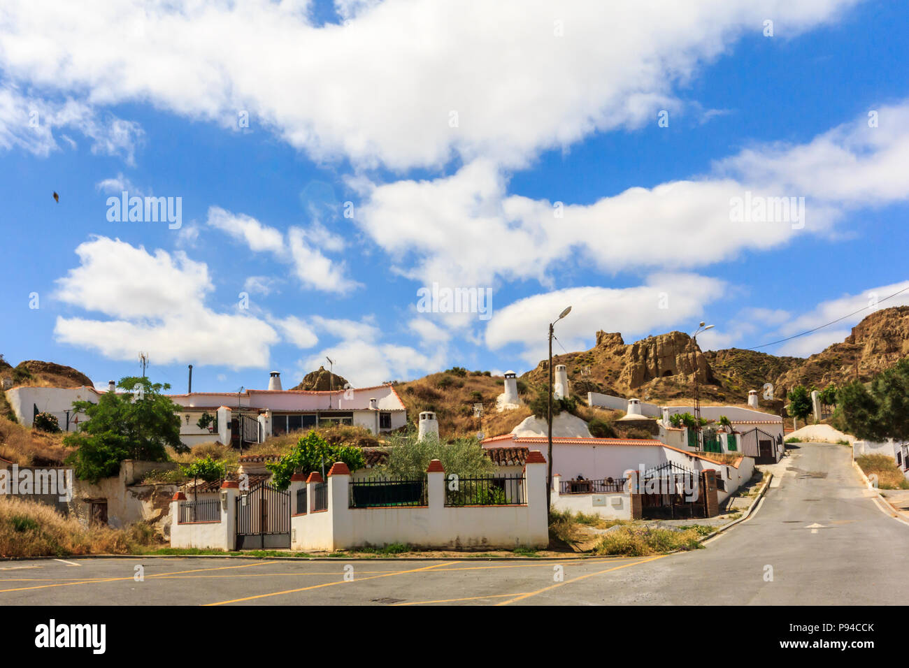 Casa grotta in Guadix, provincia di Granada, Spagna Foto Stock