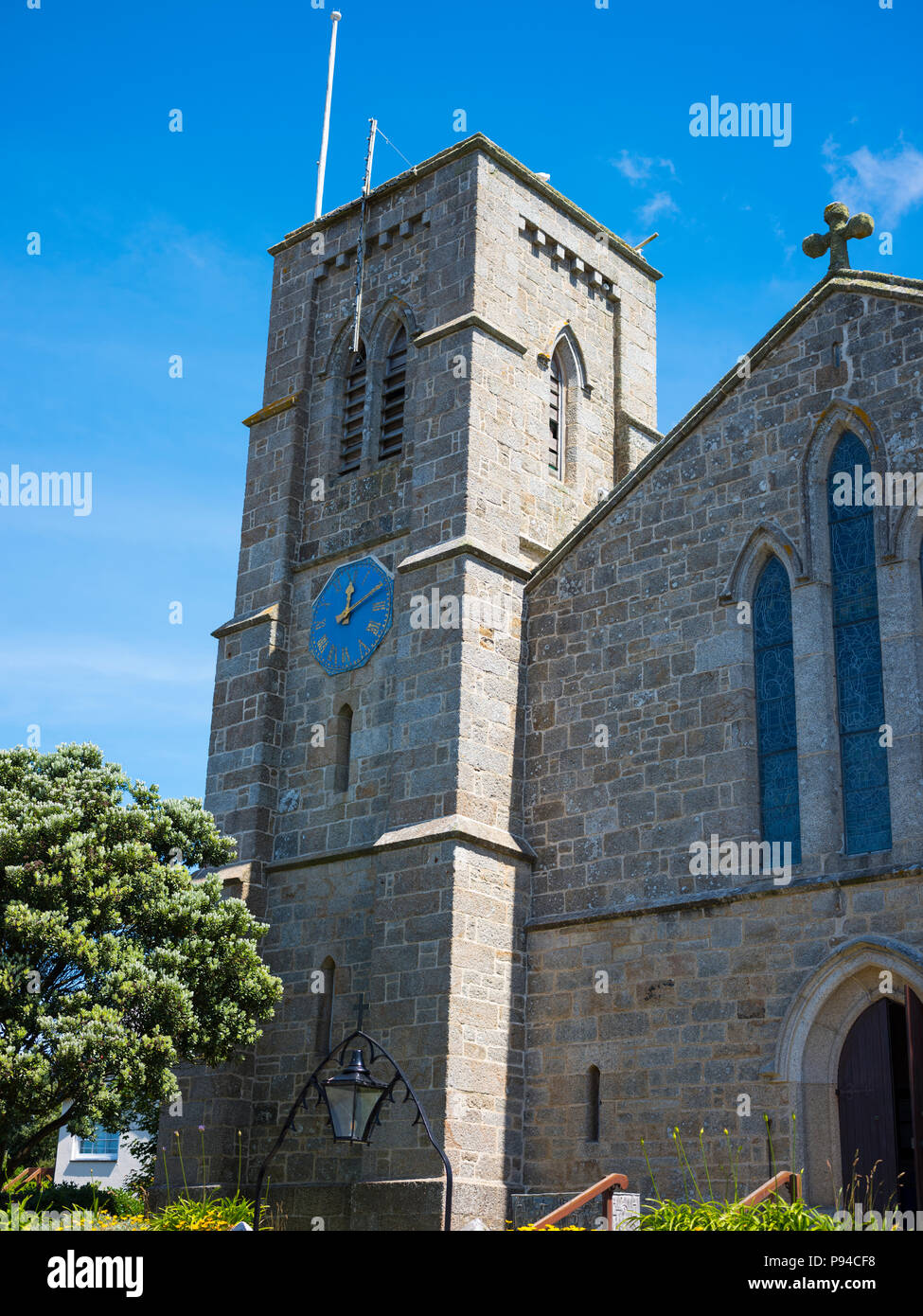 Santa Maria la Vergine Chiesa, Isole Scilly. Foto Stock