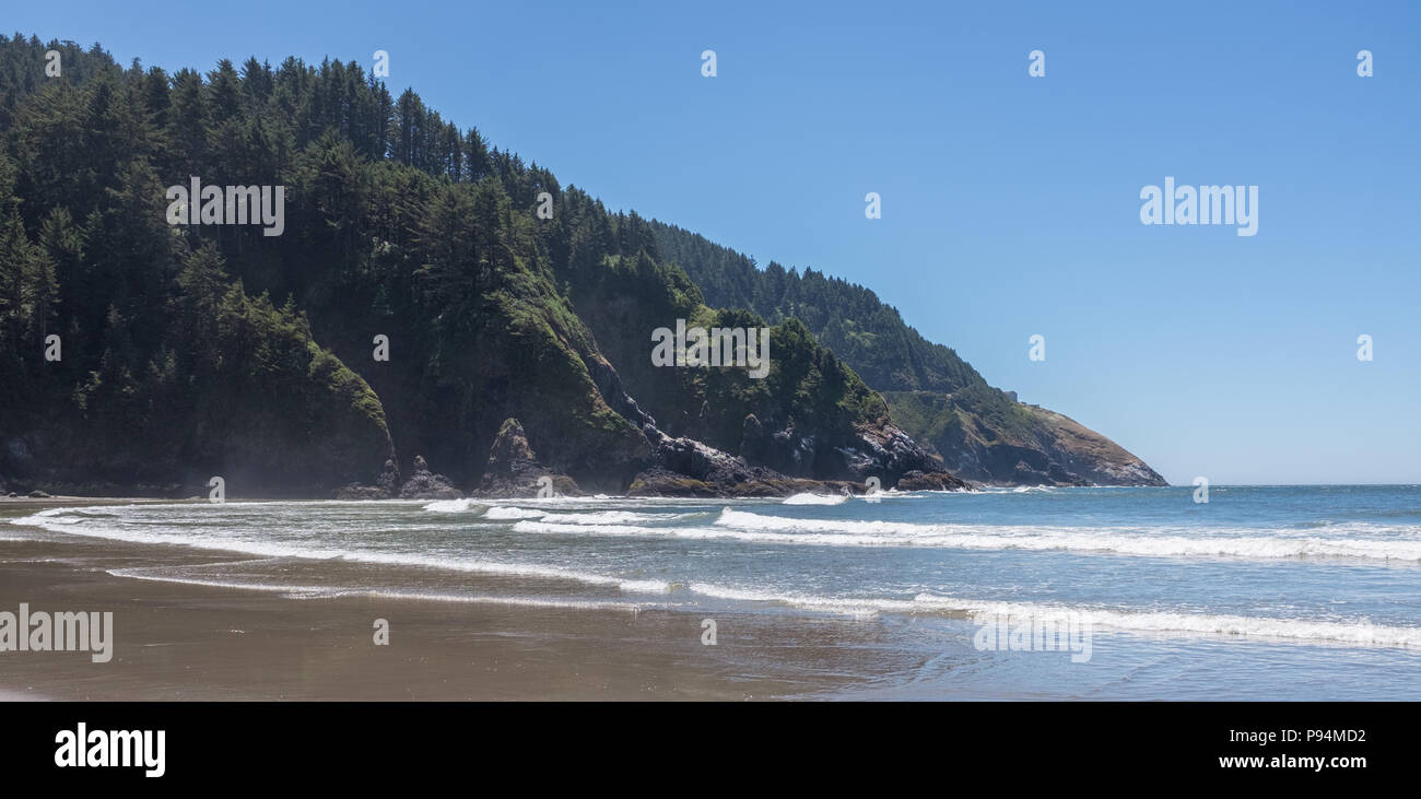Testa Heceta cove, vicino Firenze, Oregon Foto Stock