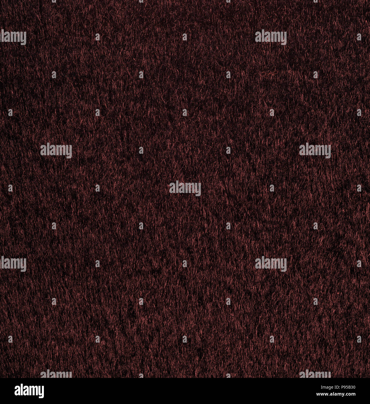 Rosso texture pelliccia closeup Foto Stock