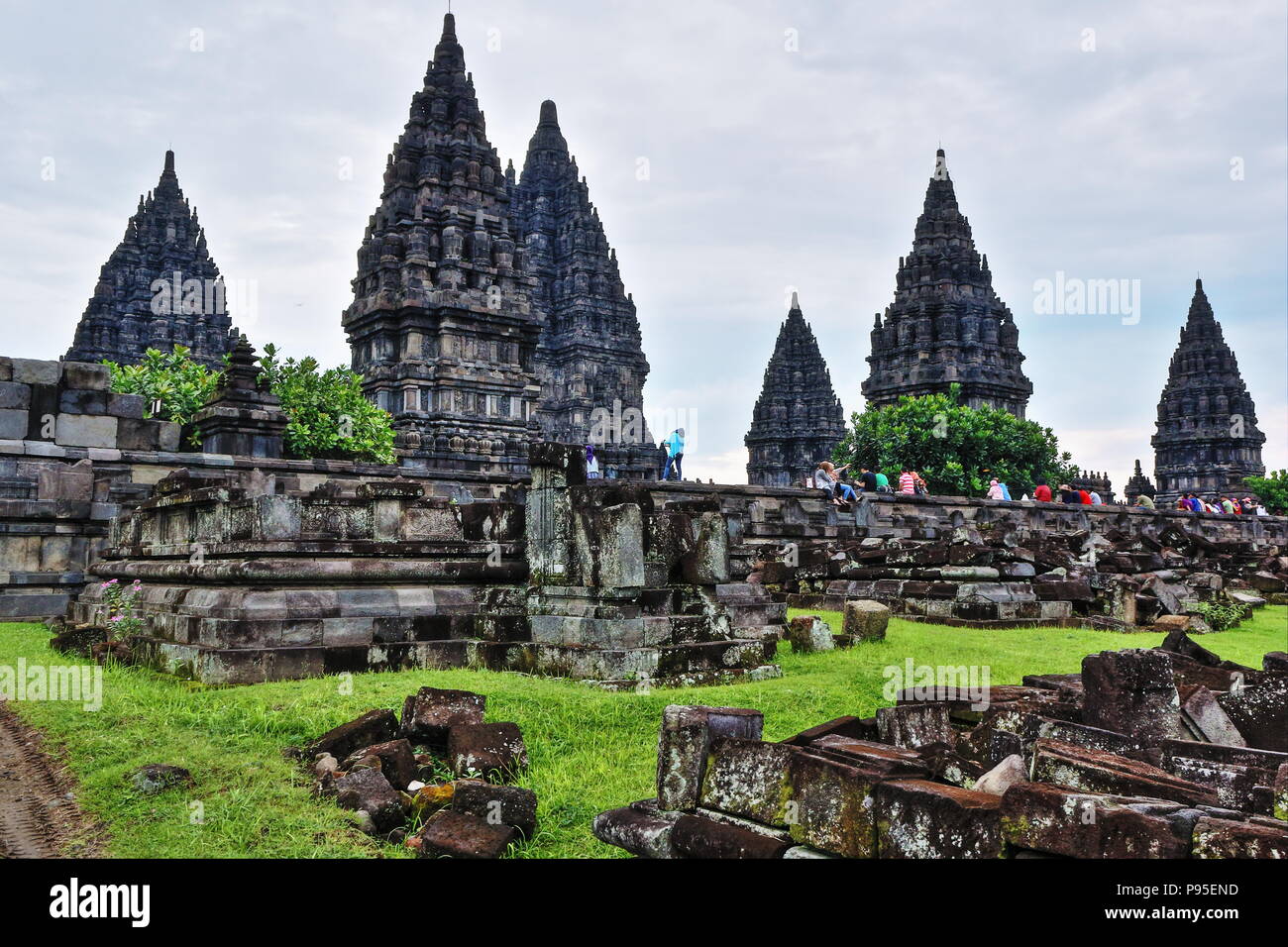 Prambanan tempio indù Foto Stock