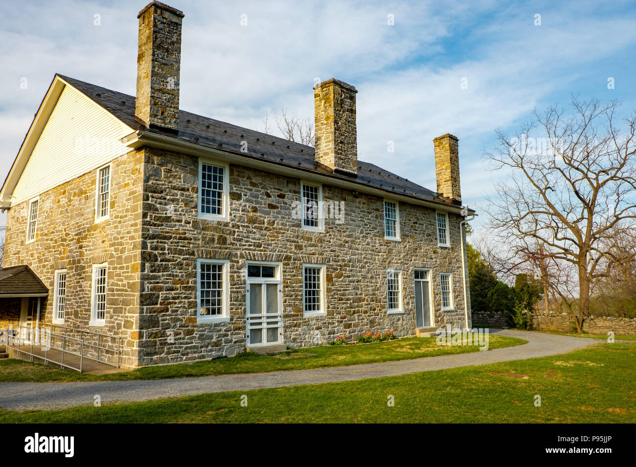 Hopewell amici Meeting House, 604 Hopewell Road, cancellare Brook, Virginia Foto Stock