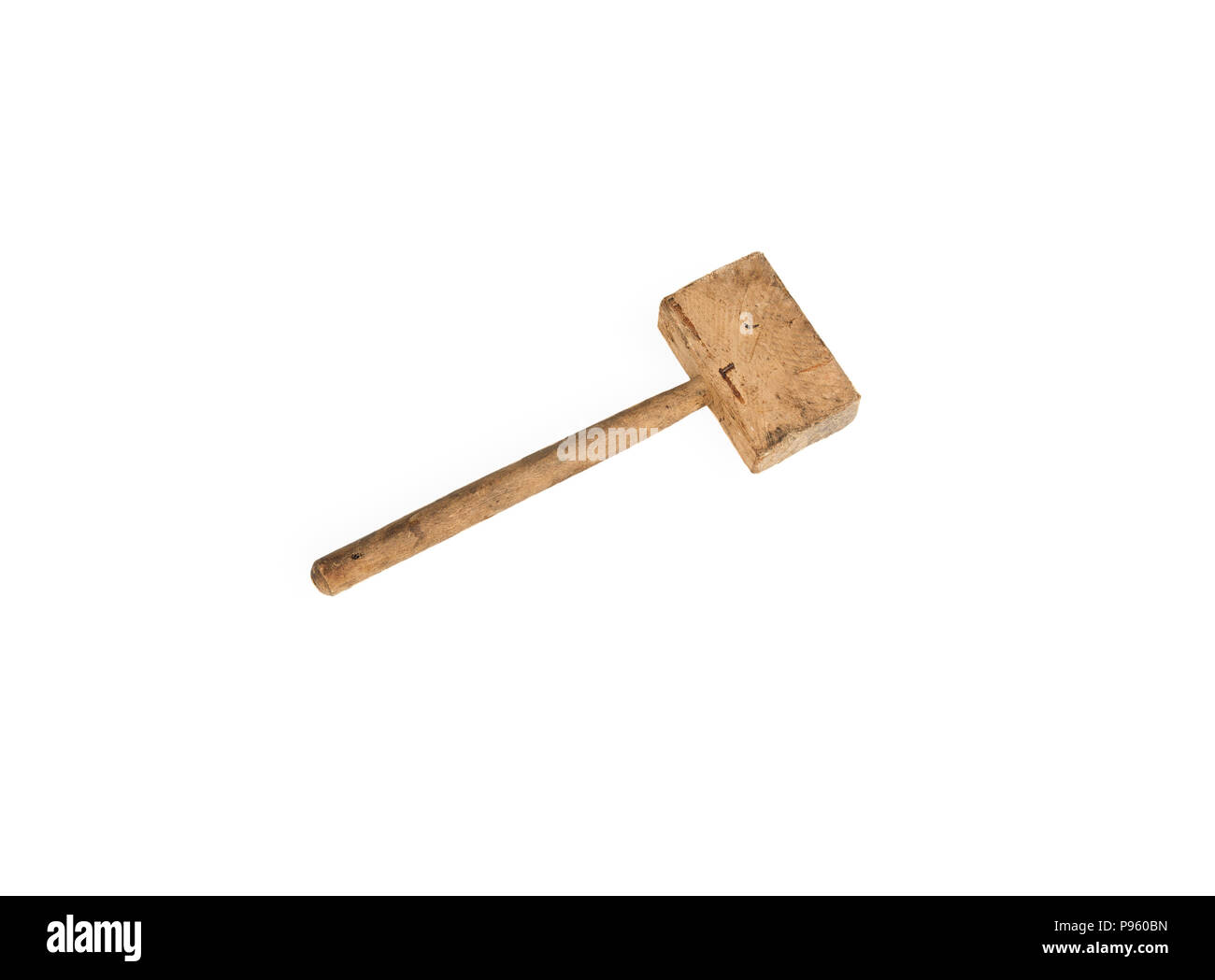 Joiner's tools. Un mazzuolo di legno è un falegname martello. Utilizzato per lavorare con scalpelli e scalpelli Foto Stock