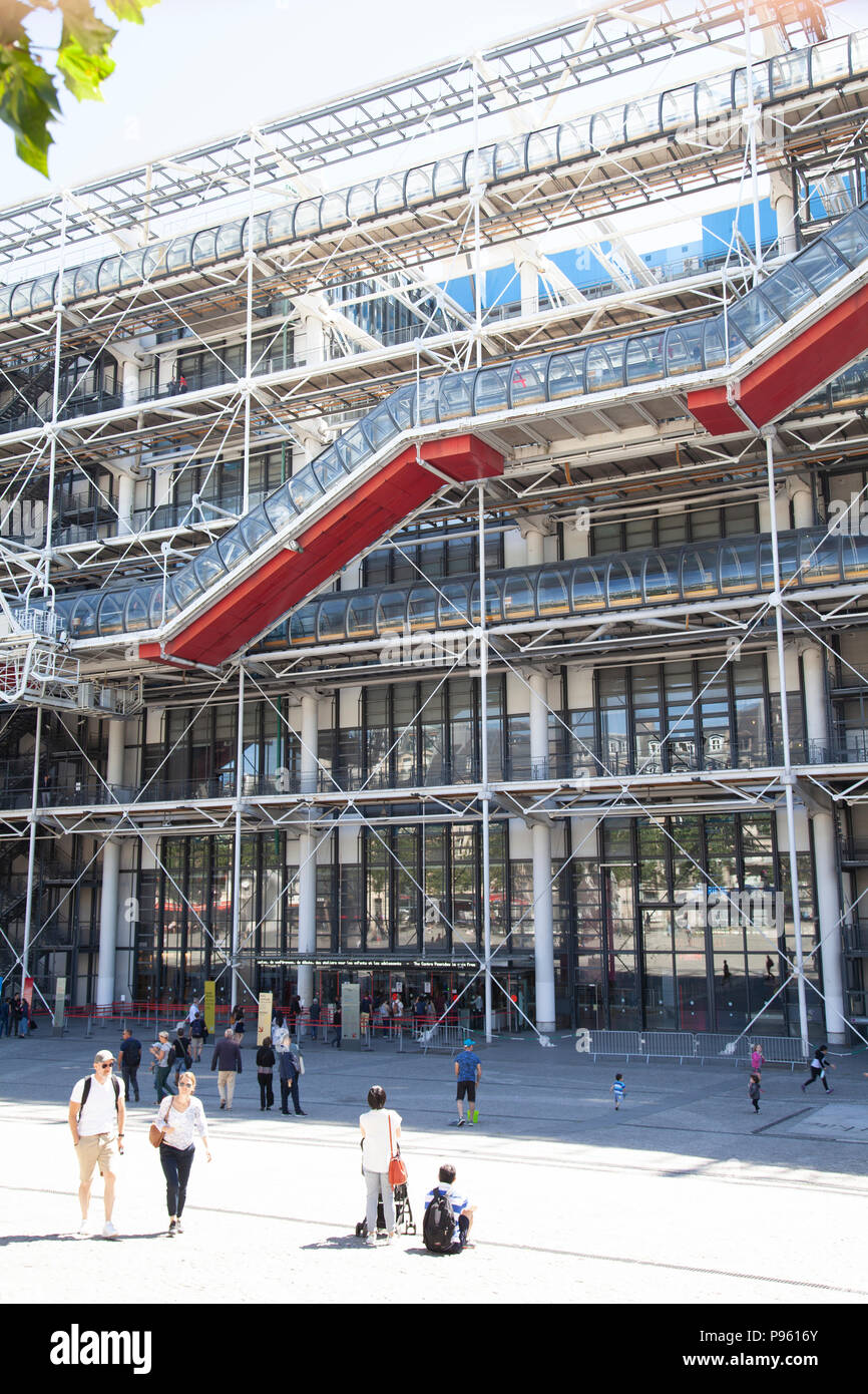 Centro Pompidou a Parigi, Francia Foto Stock
