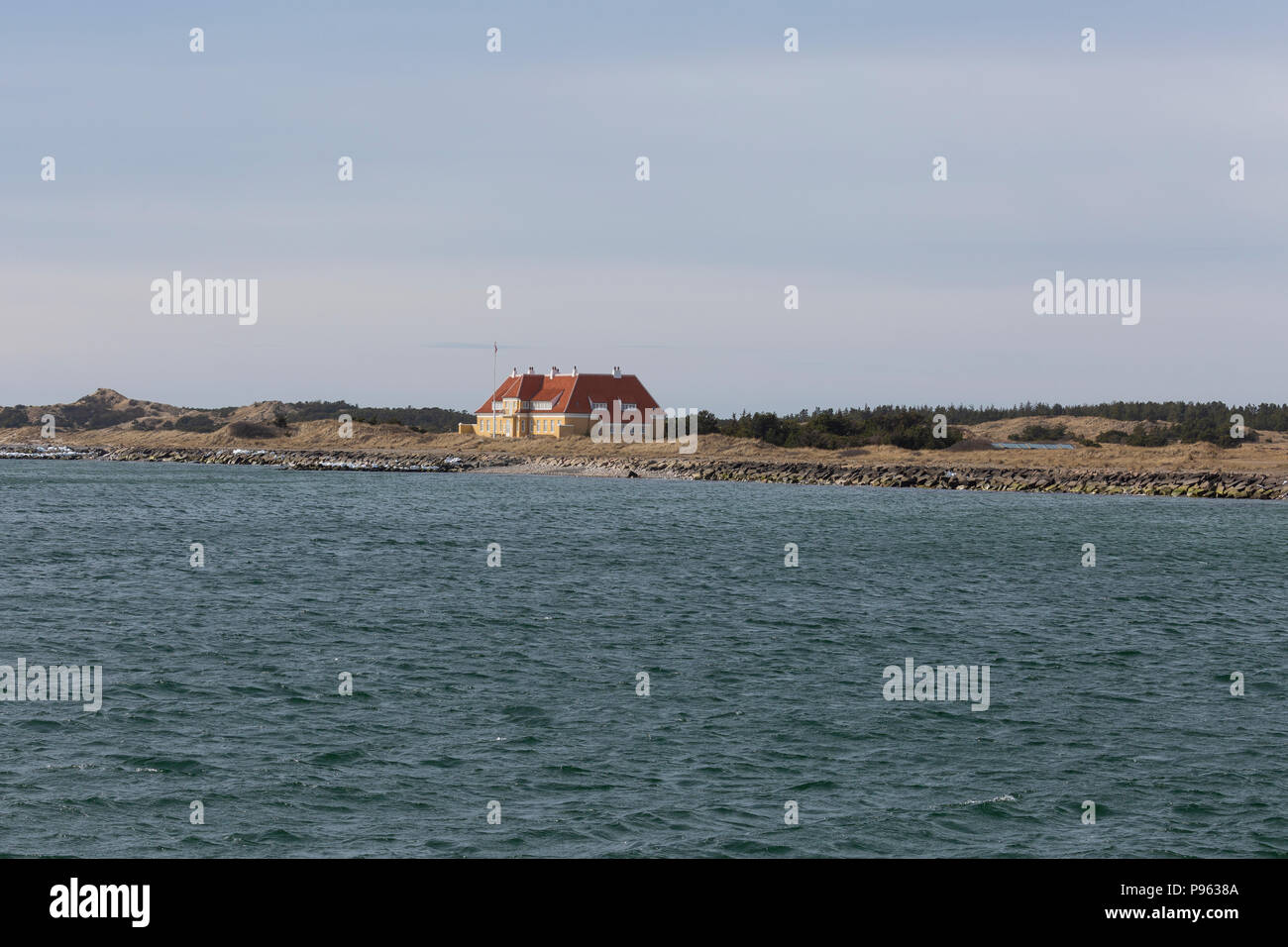 Il 'Klitgaarden' a Skagen, noto anche come "Kongevillaen', fu costruito come residenza estiva del RE CRISTIANO X di Danimarca nel 1914. Utilizzato da re Foto Stock