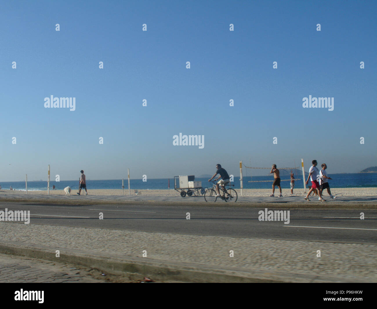 Spiaggia di Leblon, Rio de Janeiro, RJ, Brasile Foto Stock