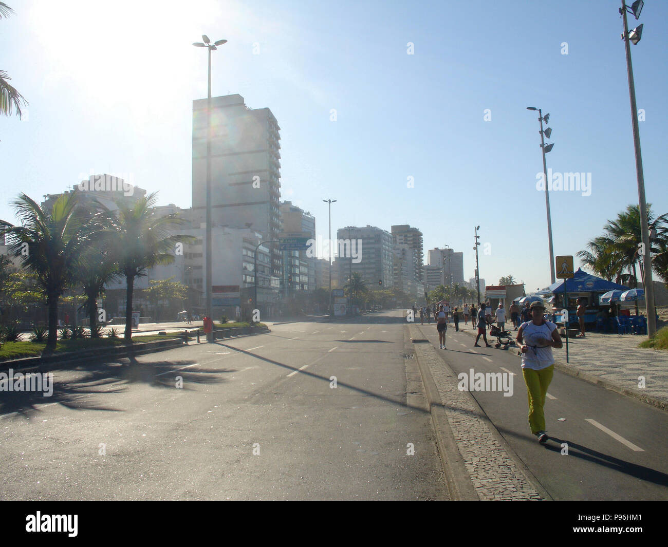 Spiaggia di Leblon, Rio de Janeiro, RJ, Brasile Foto Stock