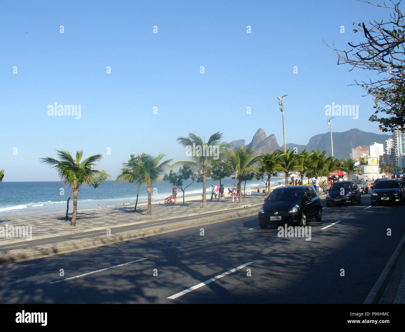 La spiaggia di Ipanema, Rio de Janeiro, RJ, Brasile Foto Stock