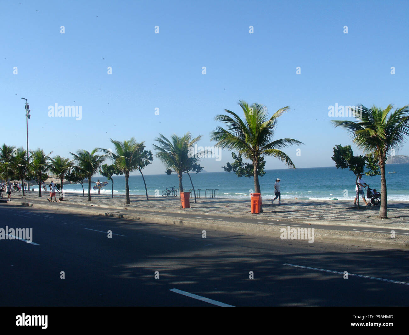 La spiaggia di Ipanema, Rio de Janeiro, RJ, Brasile Foto Stock
