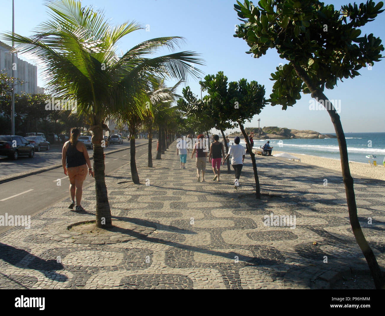 La spiaggia di Ipanema, Rio de Janeiro, RJ, Brasile Foto Stock