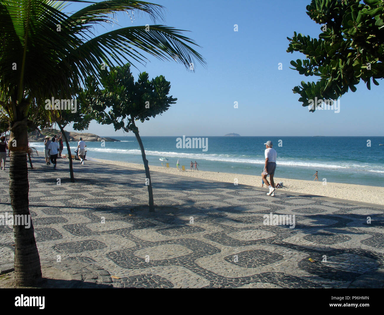 La spiaggia di Ipanema, Rio de Janeiro, RJ, Brasile Foto Stock