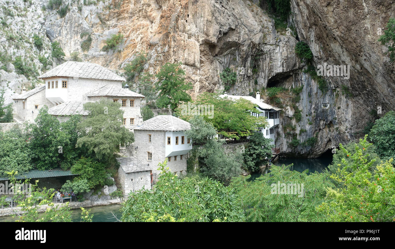 Tekija, Blagaj, Bosnia Erzegovina Foto Stock