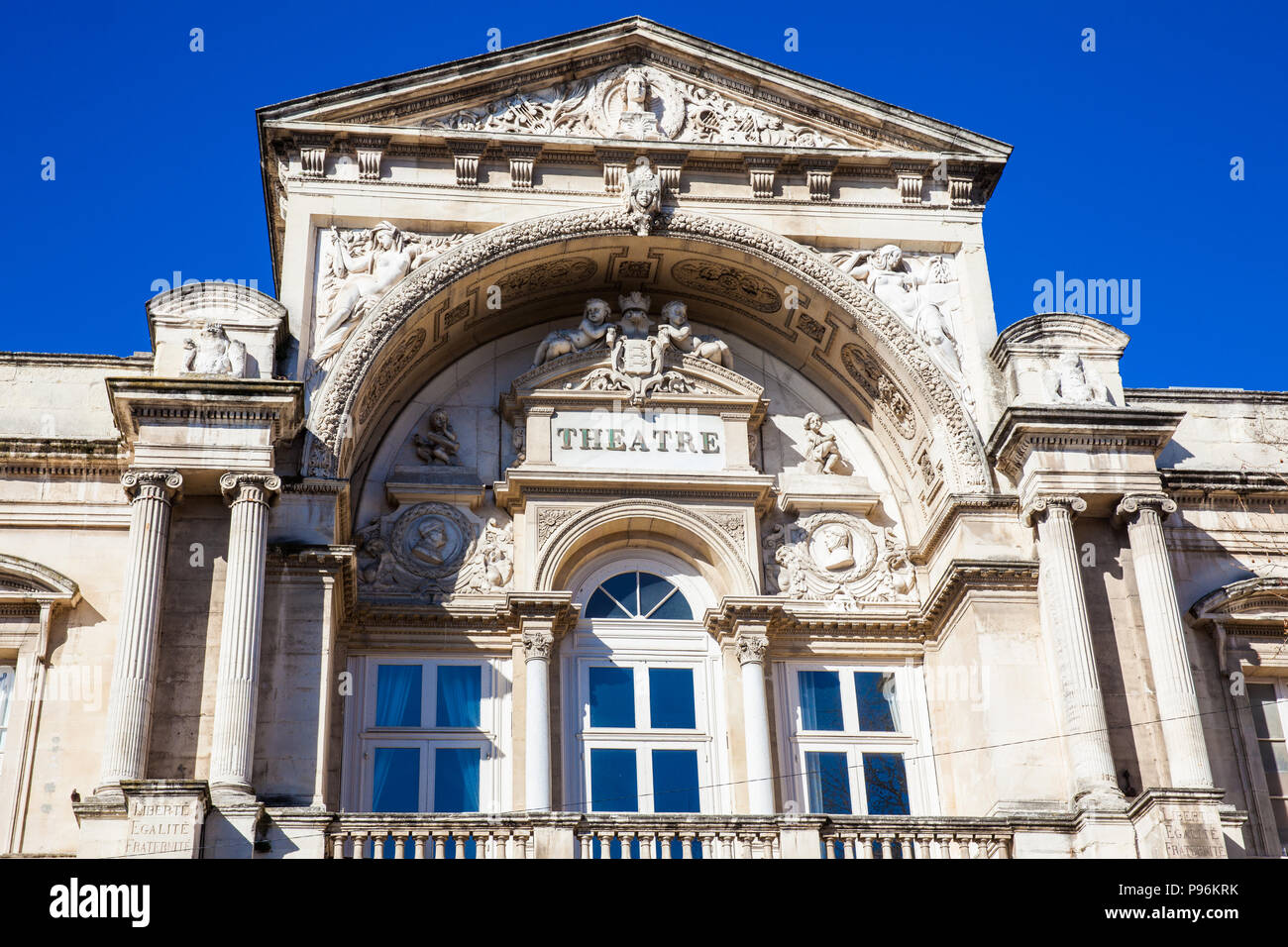Opera Grand Avignon teatro a Place de l'Horloge a Avignon Francia Foto Stock