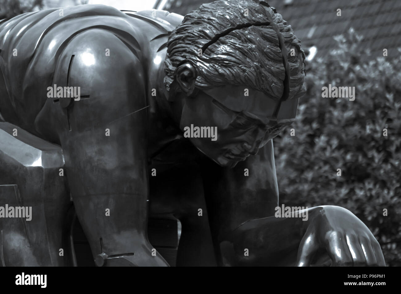 Statua di Isaac Newton, British Library Foto Stock