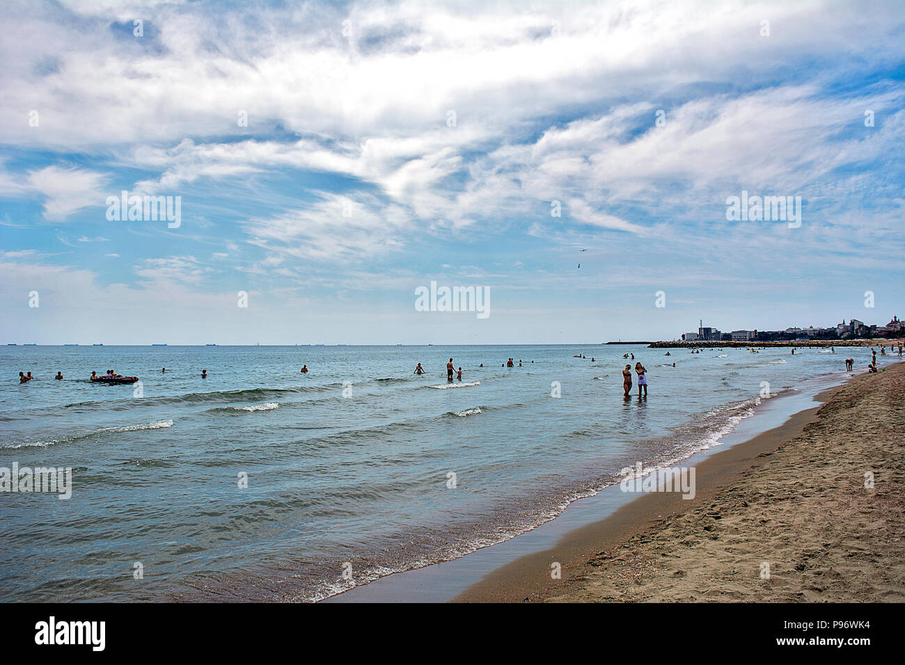 14 Luglio 2018 Constanta Romania La Spiaggia Dal Lato Mare