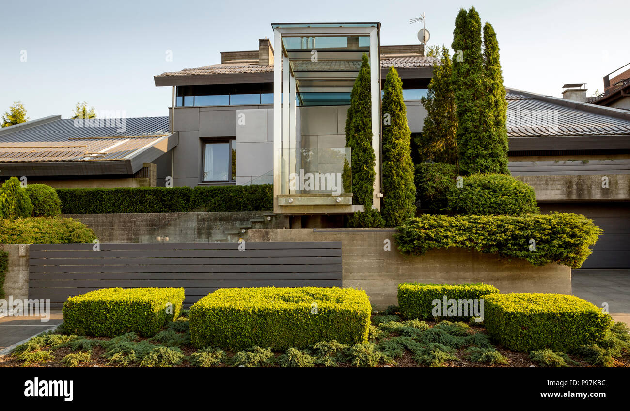 Bellissima architettura moderna - single family house Foto Stock