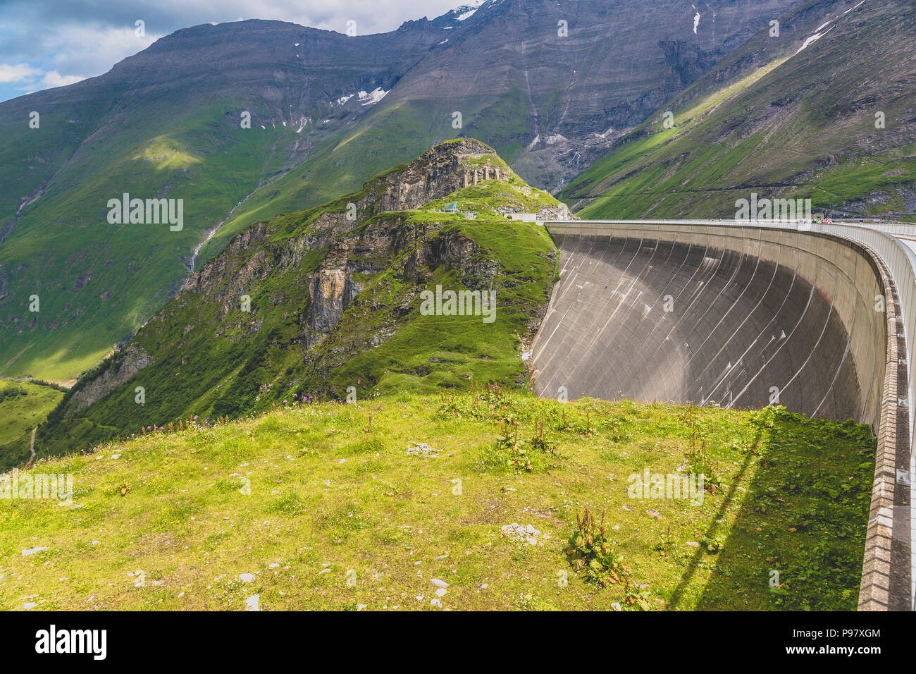 Kaprun, Mooserboden Stausee bei Zell am See, Salisburgo, Österreich Foto Stock