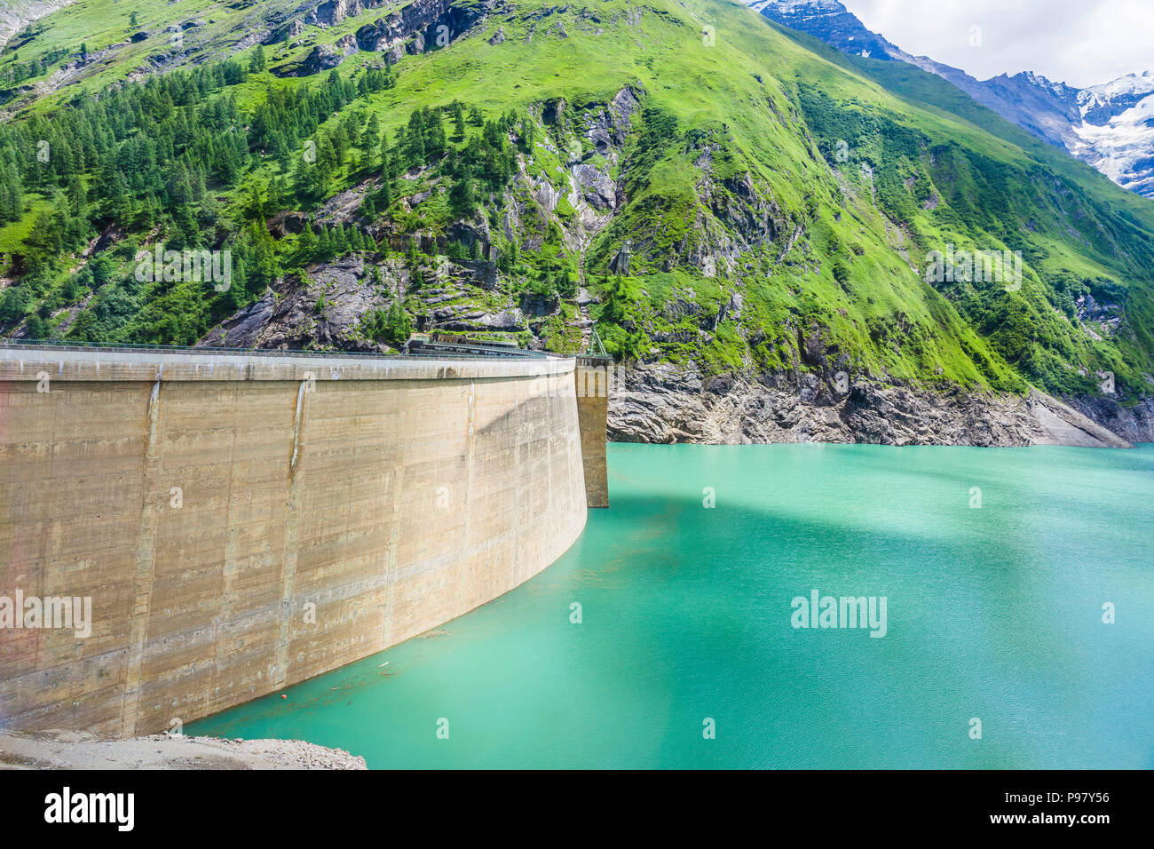 Kaprun, Mooserboden Stausee bei Zell am See, Salisburgo, Österreich Foto Stock