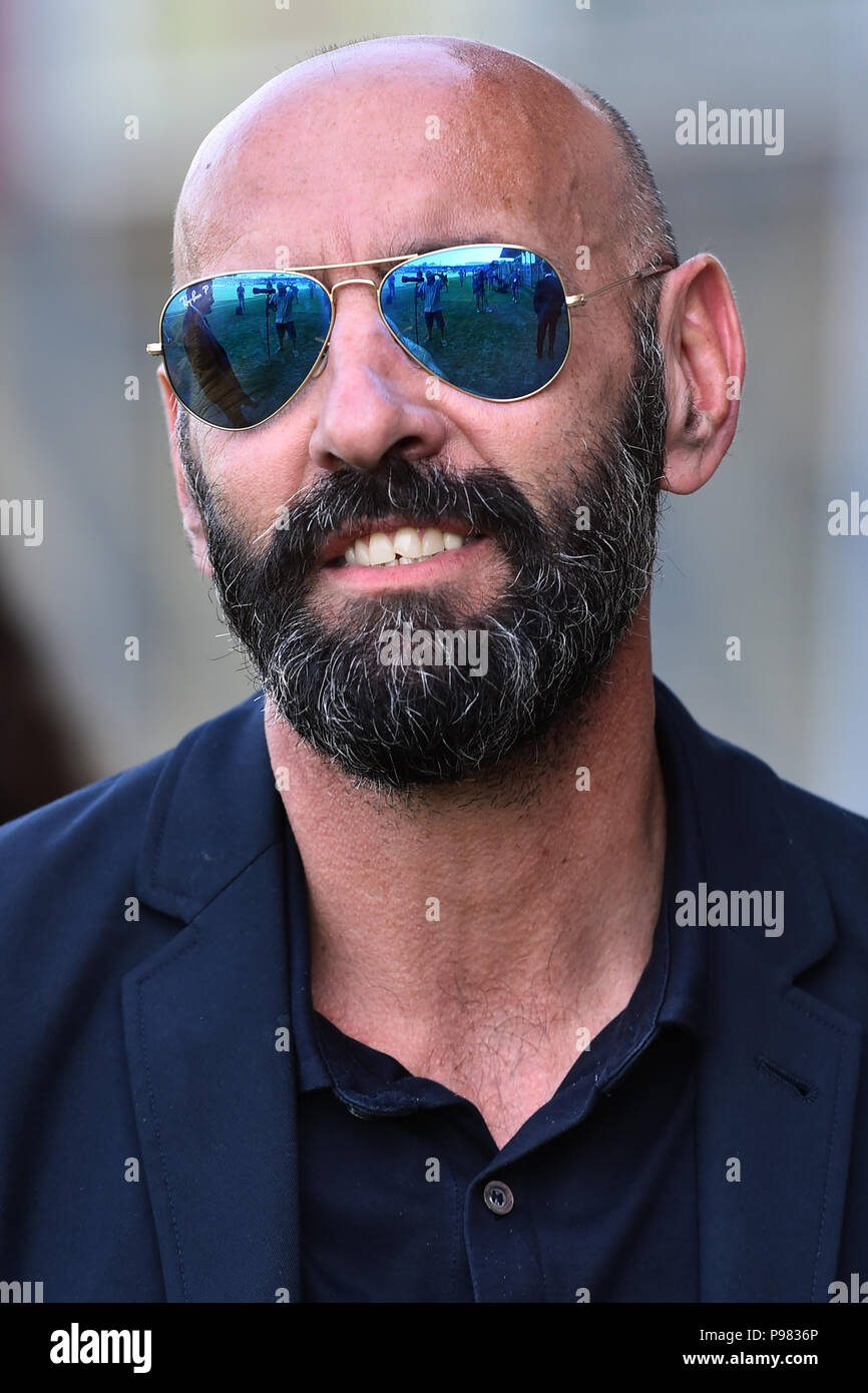 Roma, Italia. Il 15 luglio 2018. Latino ASroma calcio amichevole -Roma 14-lug-2018 Nella foto Monchi Foto fotografo01 Credit: Indipendente Agenzia fotografica/Alamy Live News Foto Stock