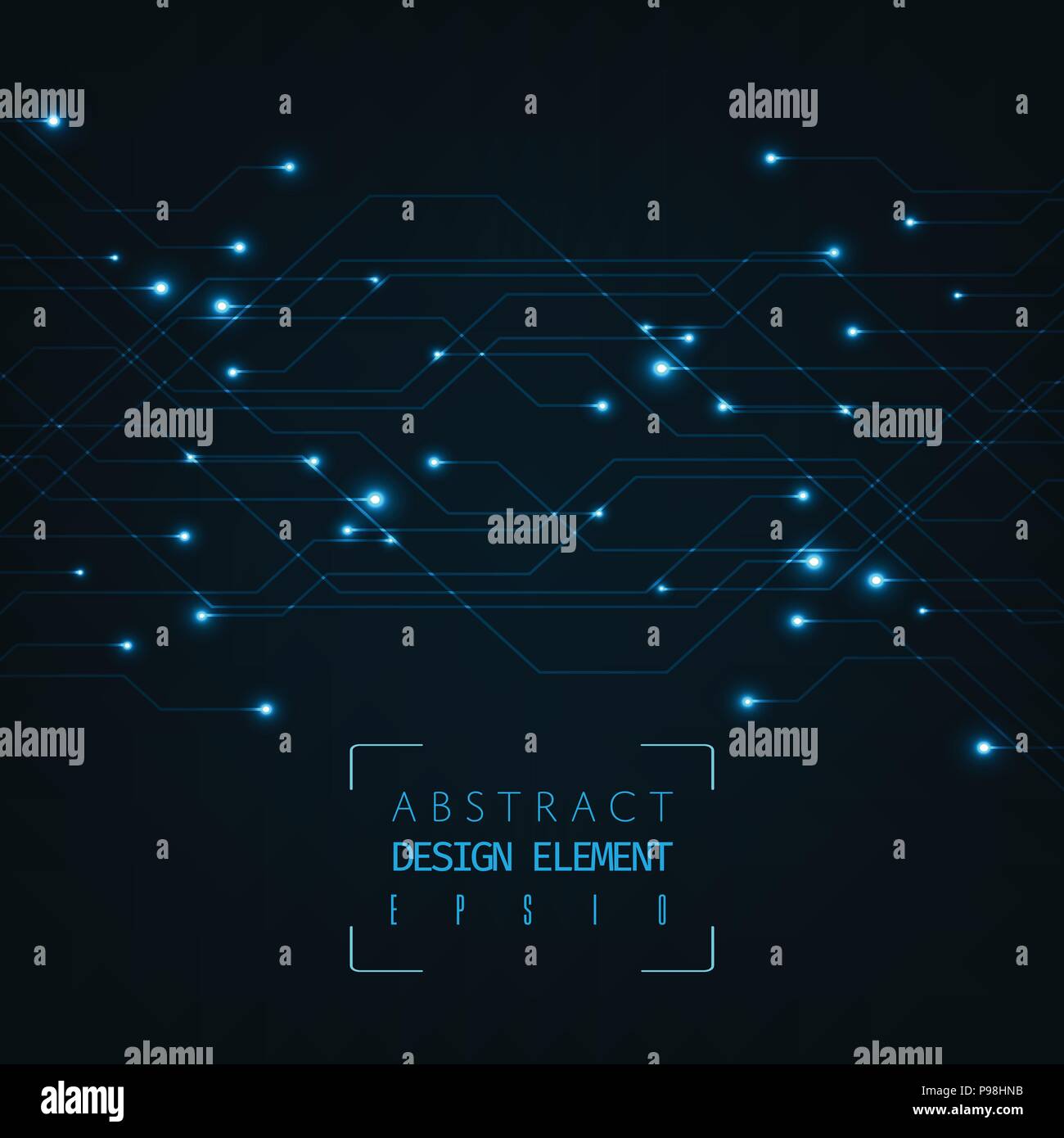 Abstract futuristica tecnologia digitale dello sfondo. Illustrazione Vettore. Illustrazione Vettoriale