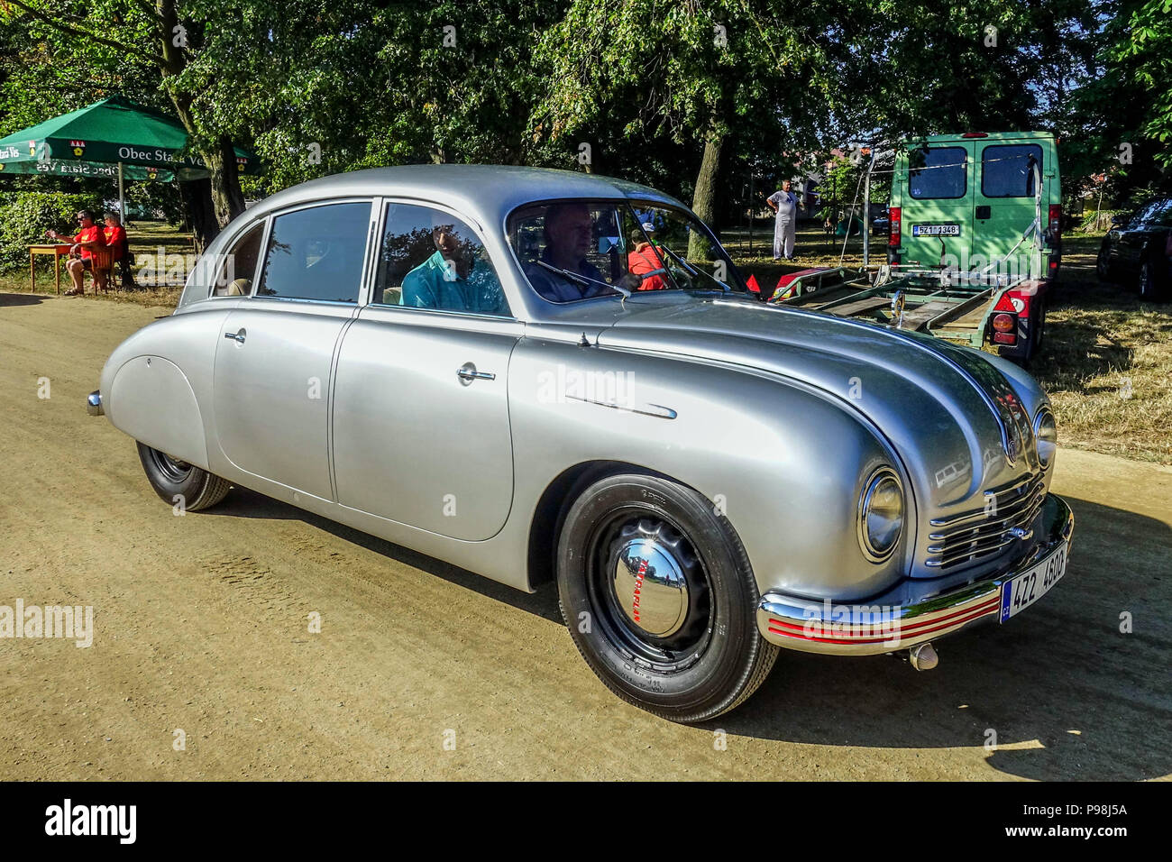 Tatra Tatraplan auto, cinquanta, veterano auto, Repubblica Ceca, Europa Foto Stock