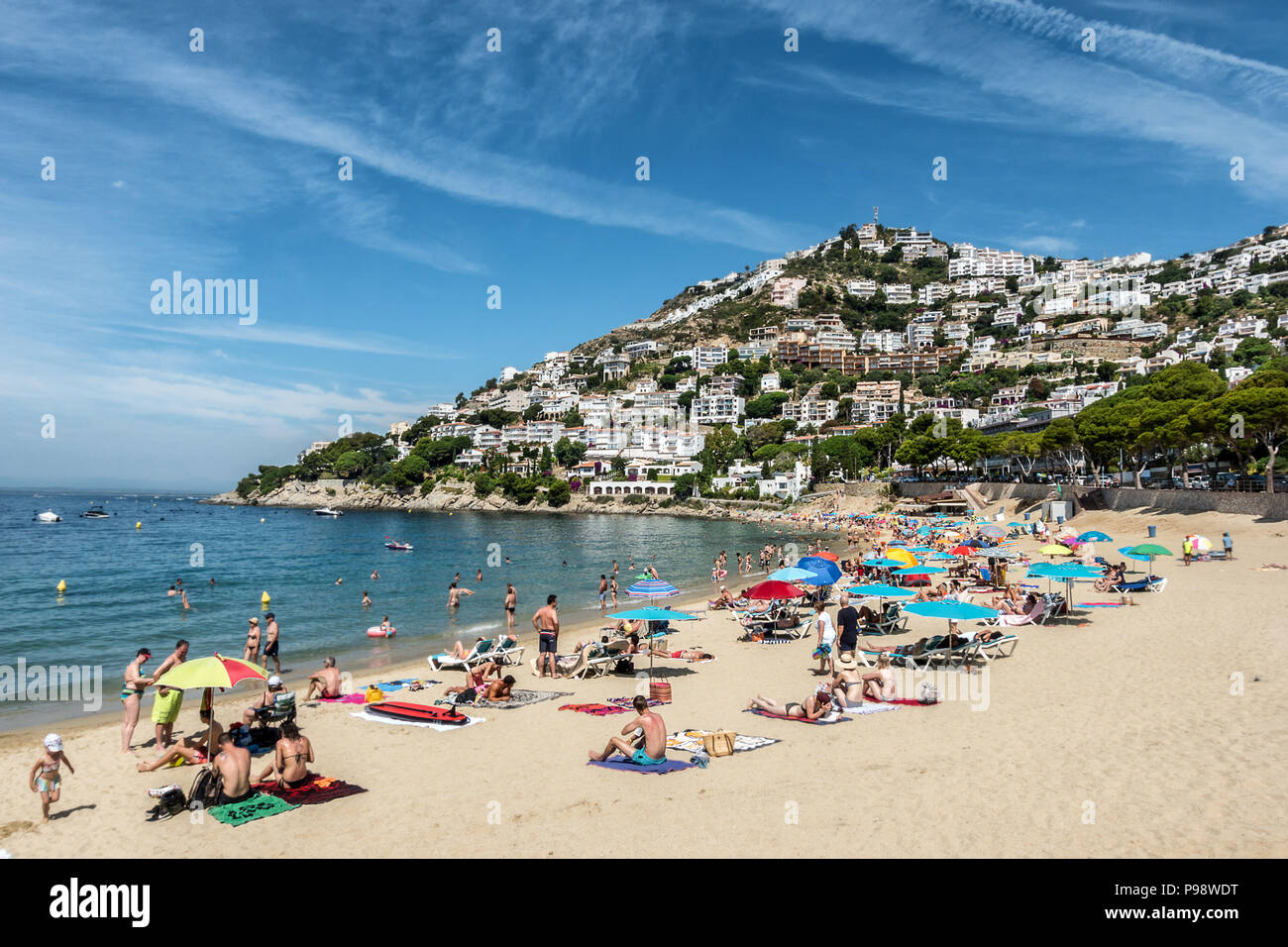 Canyelles in rose sul Capo Creus Costa Brava Spagna Foto Stock