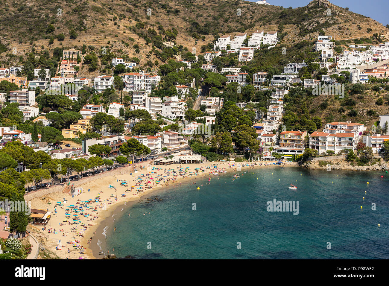 Canyelles in rose sul Capo Creus Costa Brava Spagna Foto Stock