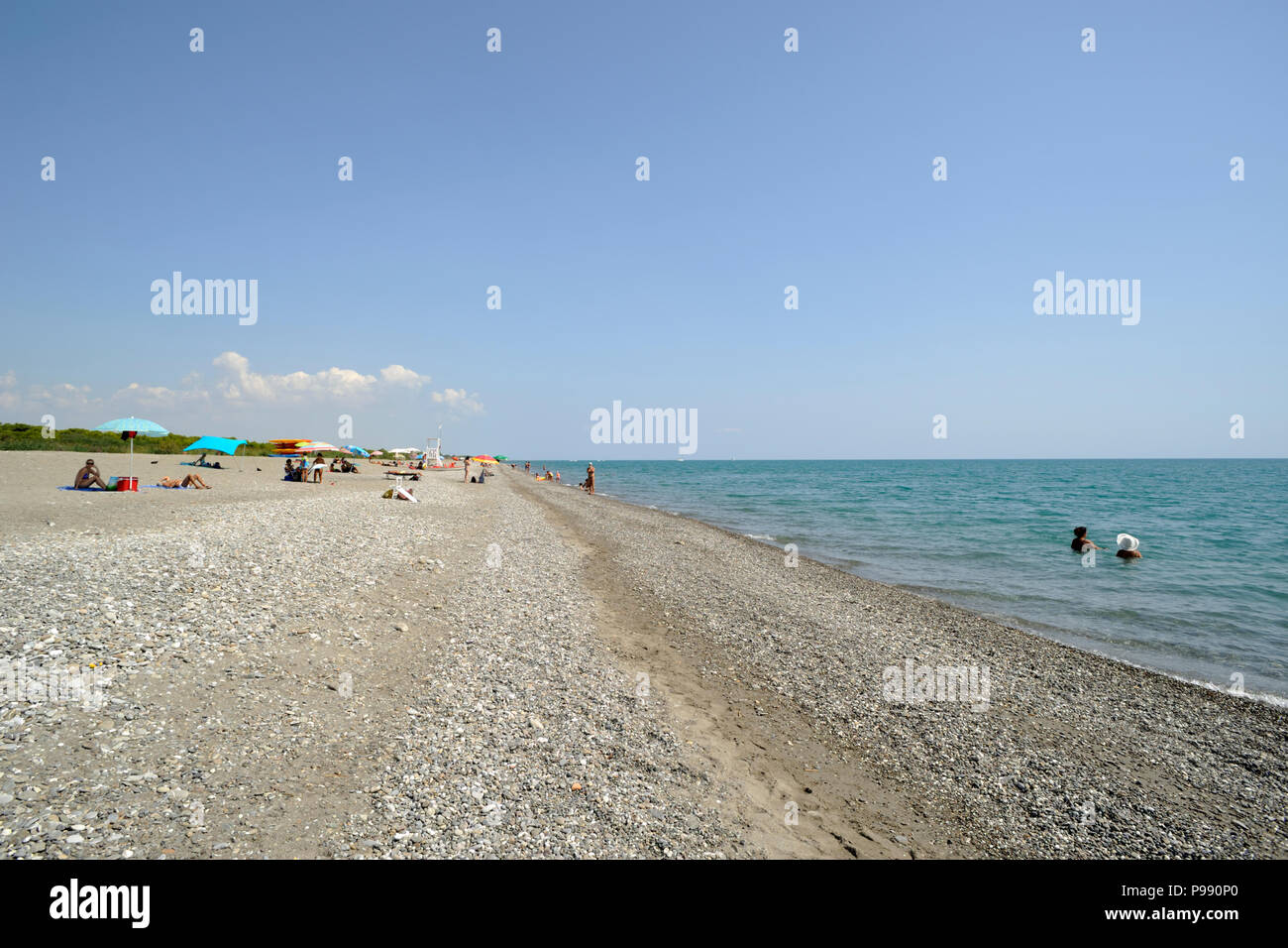 In Italia Basilicata Policoro Spiaggia Foto Immagine