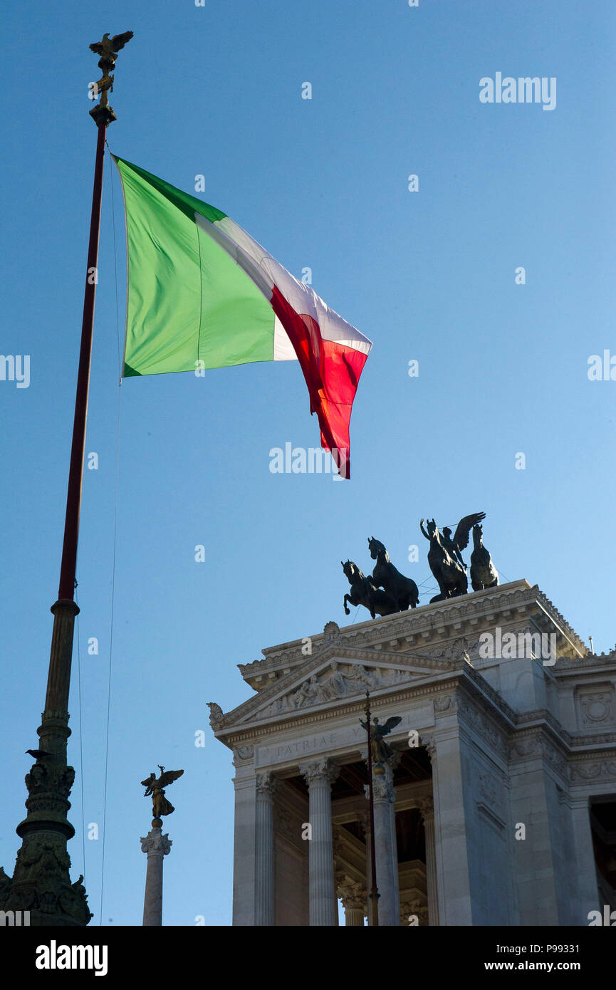 L'Europa. L'Italia,roma,Vittorio Emanuele II Monumento Nazionale,meglio noto come Vittoriano,Mole del Vittoriano,Altare della Patria. Foto Stock