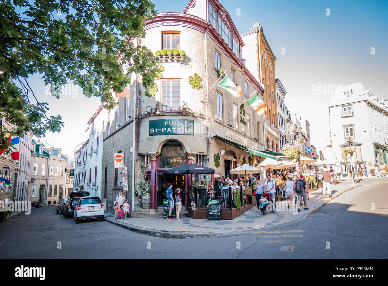 Irish pub nella città di Québec Foto Stock