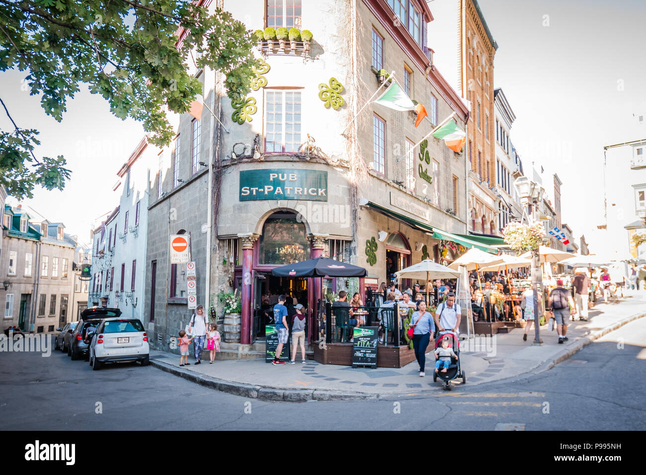 Irish pub nella città di Québec Foto Stock