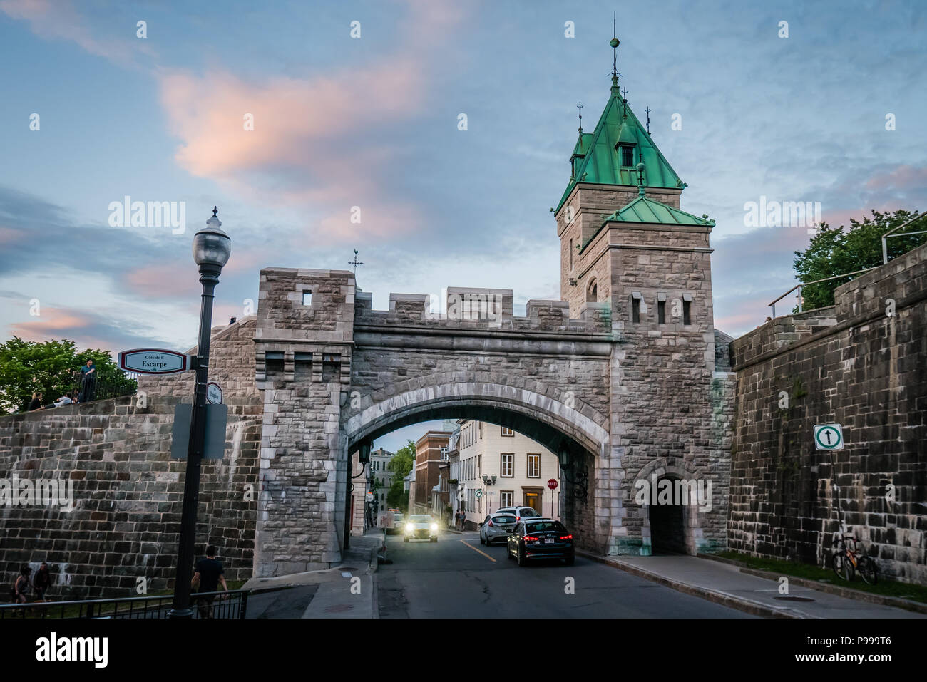 Kent gate città di Québec in Canada Foto Stock