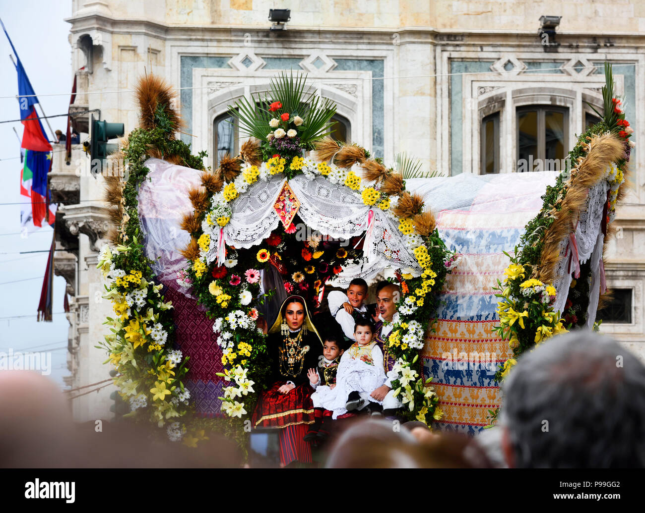 Festival di Sant'Efisio a Cagliari Sardegna Italia Foto Stock