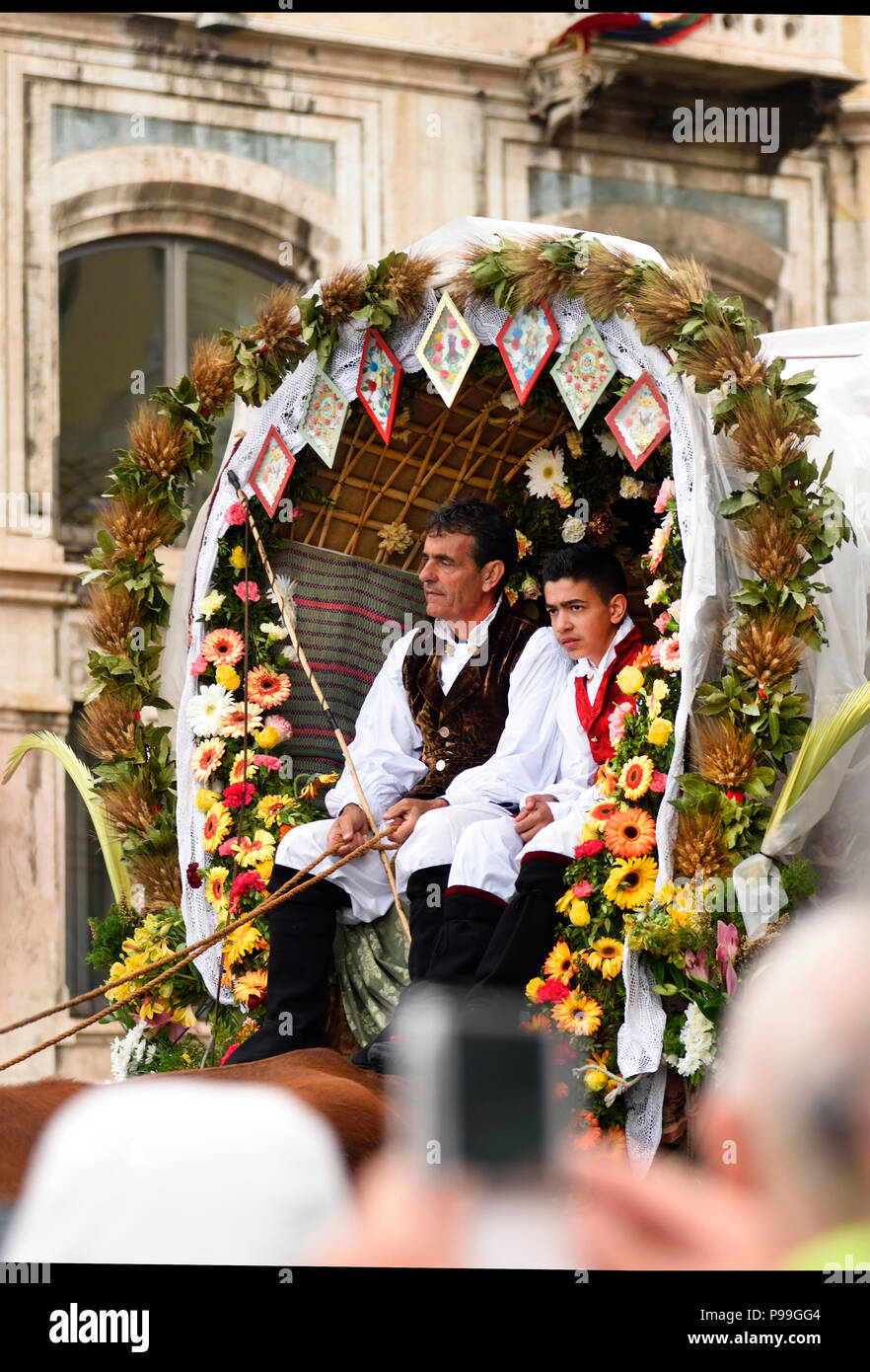 Festival di Sant'Efisio a Cagliari Sardegna Italia Foto Stock