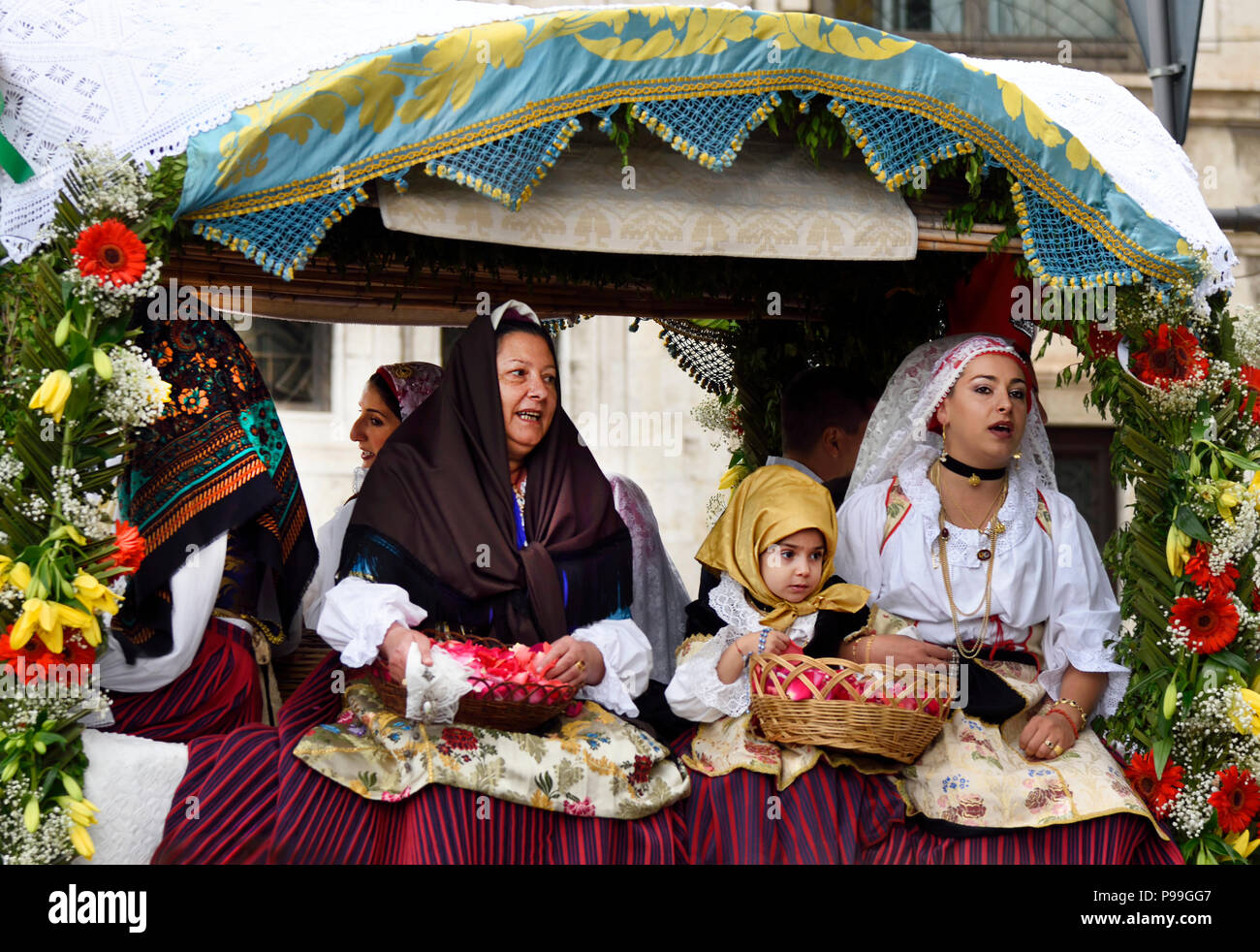 Festival di Sant'Efisio a Cagliari Sardegna Italia Foto Stock