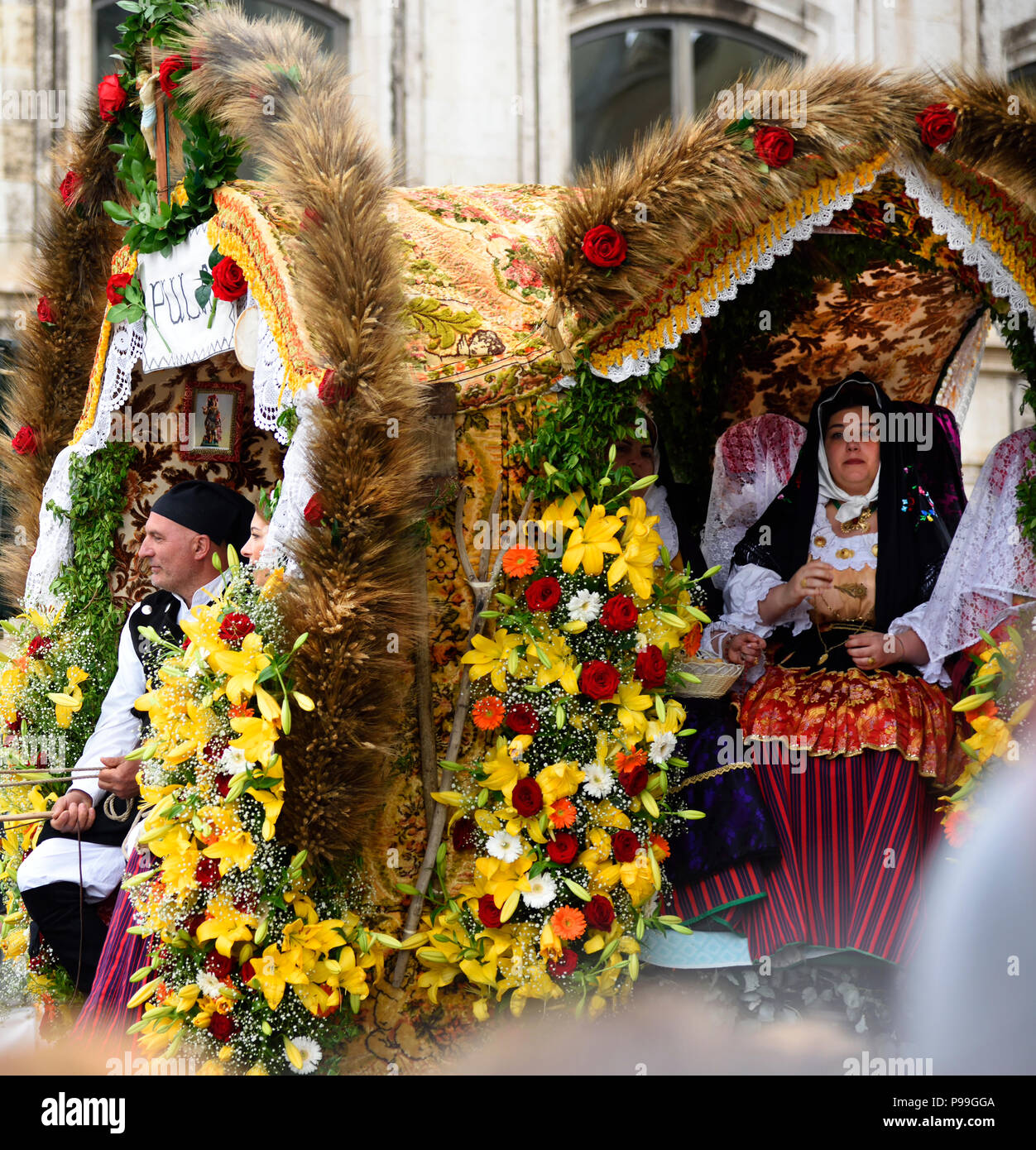 Festival di Sant'Efisio a Cagliari Sardegna Italia Foto Stock