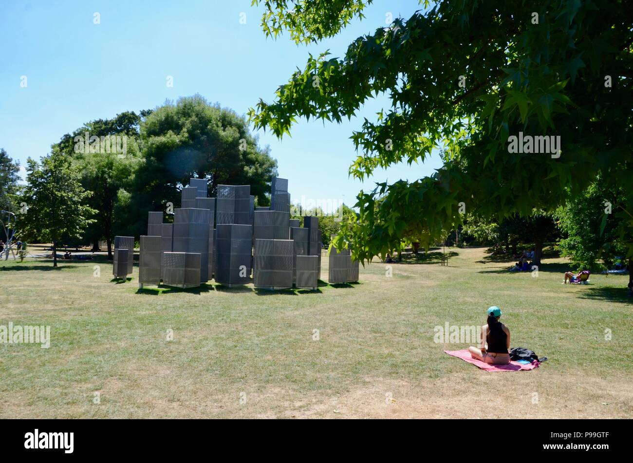 L'ottica labirinto fregio London Regent's Park 2018 REGNO UNITO Foto Stock