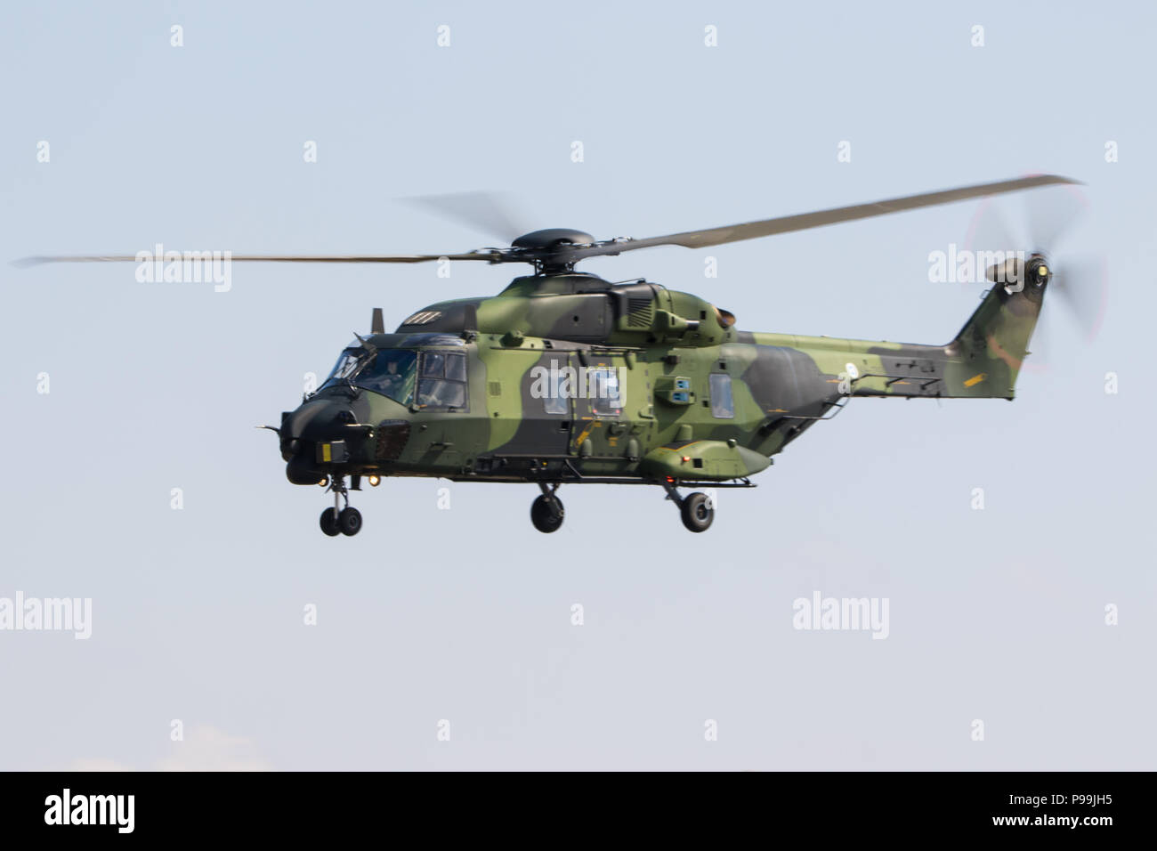 NH Industries NH90 TTH elicottero dell'esercito finlandese presso il Royal International Air Tattoo a RAF Fairford, Inghilterra. Foto Stock