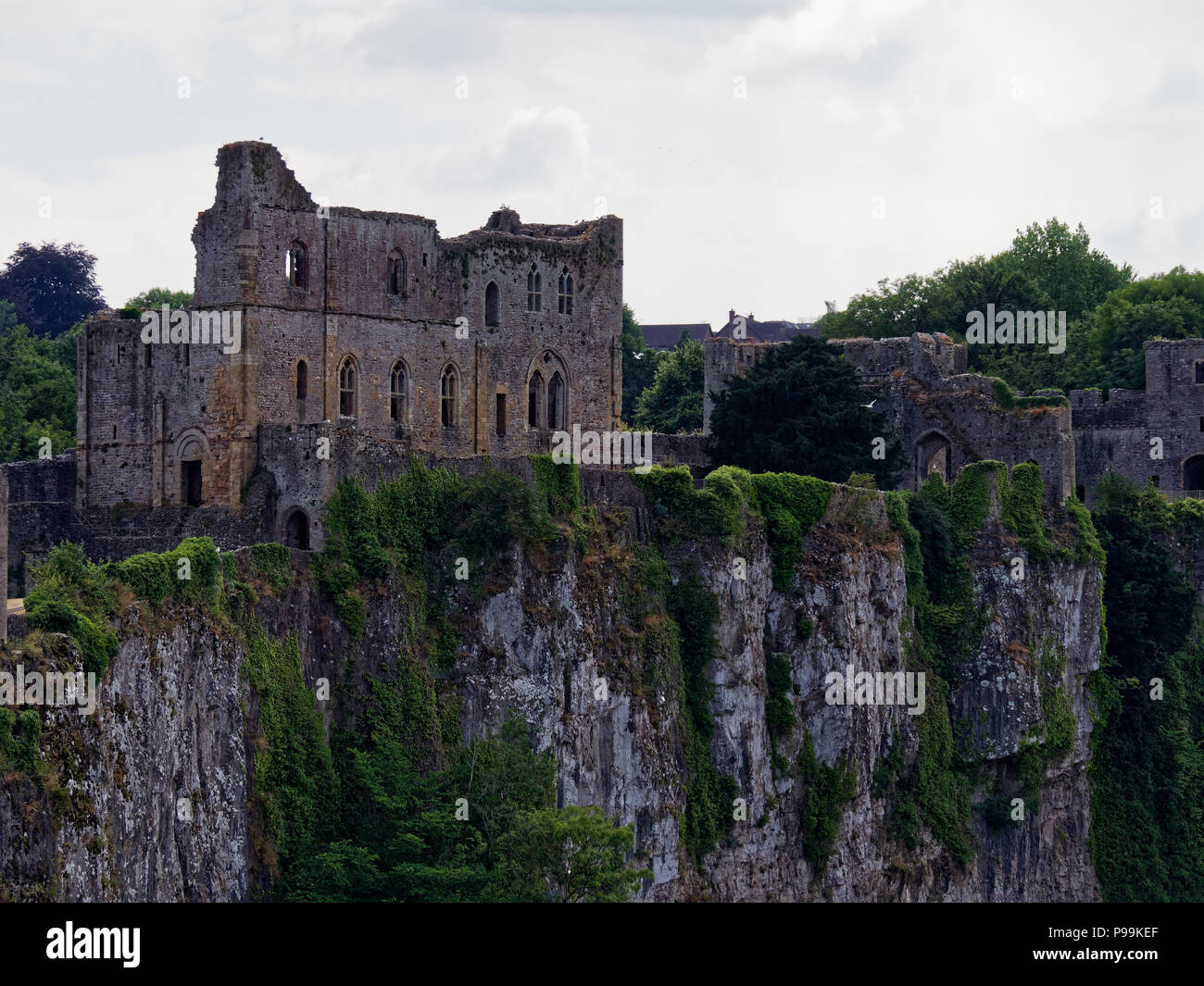 Chepstow Castle, Gwent, Monmouthshire. Regno Unito Foto Stock