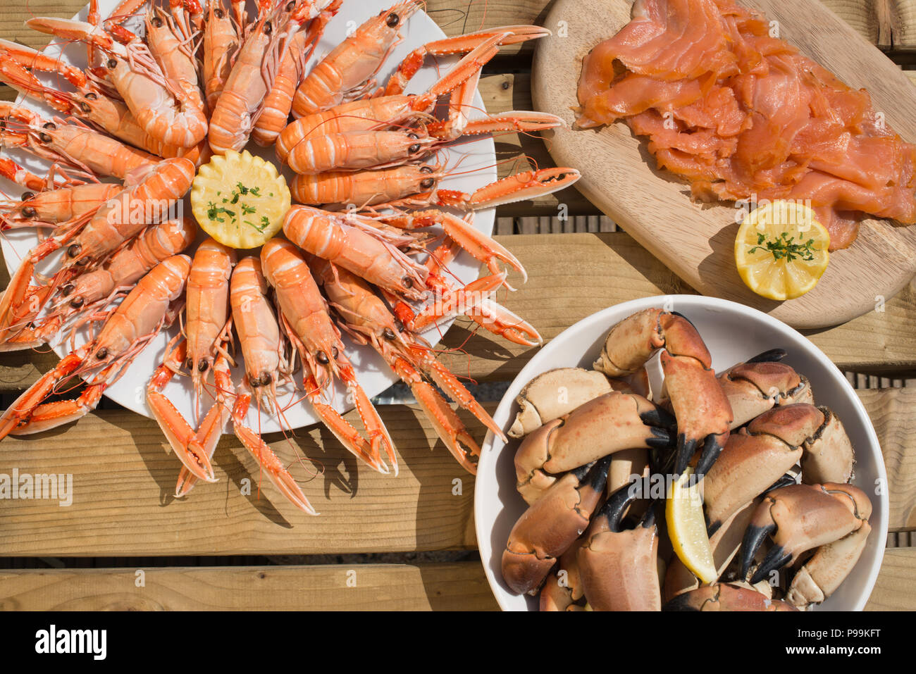 Splendida la diffusione del pesce scozzese Foto Stock