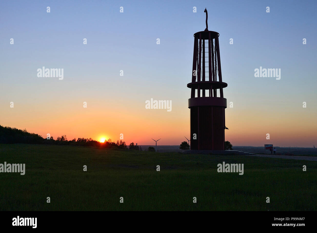 Germania, Halde Rheinpreussen in Moers-Meerbeck (Ruhrgebiet) Foto Stock