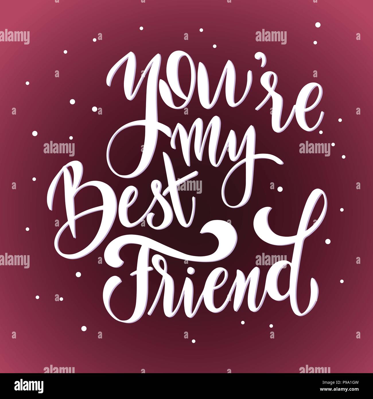 Amicizia Giorno Disegnati A Mano Scritte Tu Sei Il Mio Migliore Amico Gli Elementi Del Vettore Per Gli Inviti Poster Biglietti D Auguri T Shirt Design Amicizia Preventivi Immagine E Vettoriale Alamy