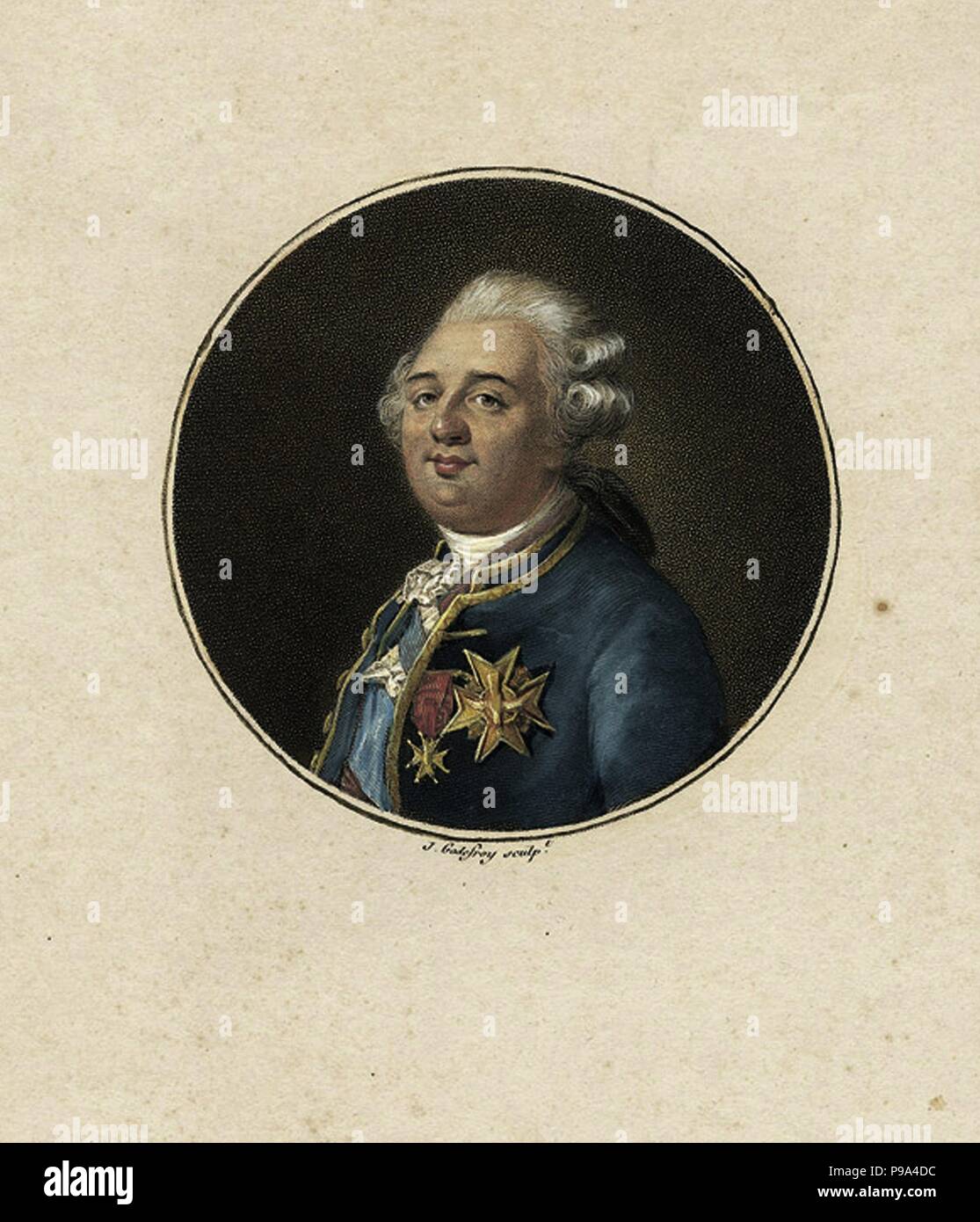 Ritratto del Re Luigi XVI (1754 - 1793). Museo: Collezione privata. Foto Stock