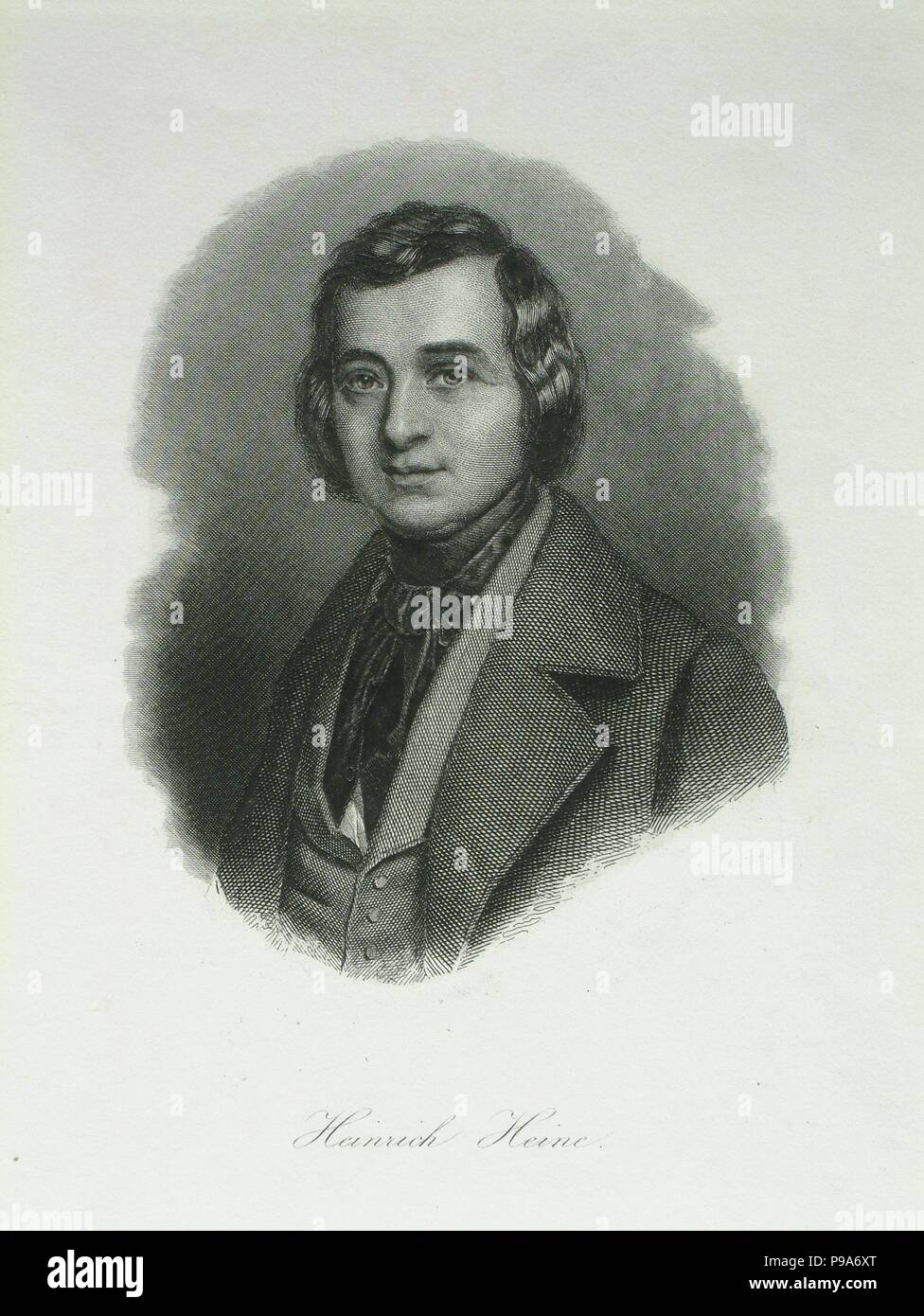 Ritratto del poeta Heinrich Heine (1797-1856). Museo: Heinrich-Heine-Institut, Düsseldorf. Foto Stock