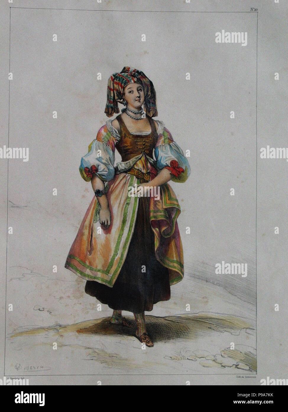 Donna in abito di russo. Museo: Collezione privata. Foto Stock