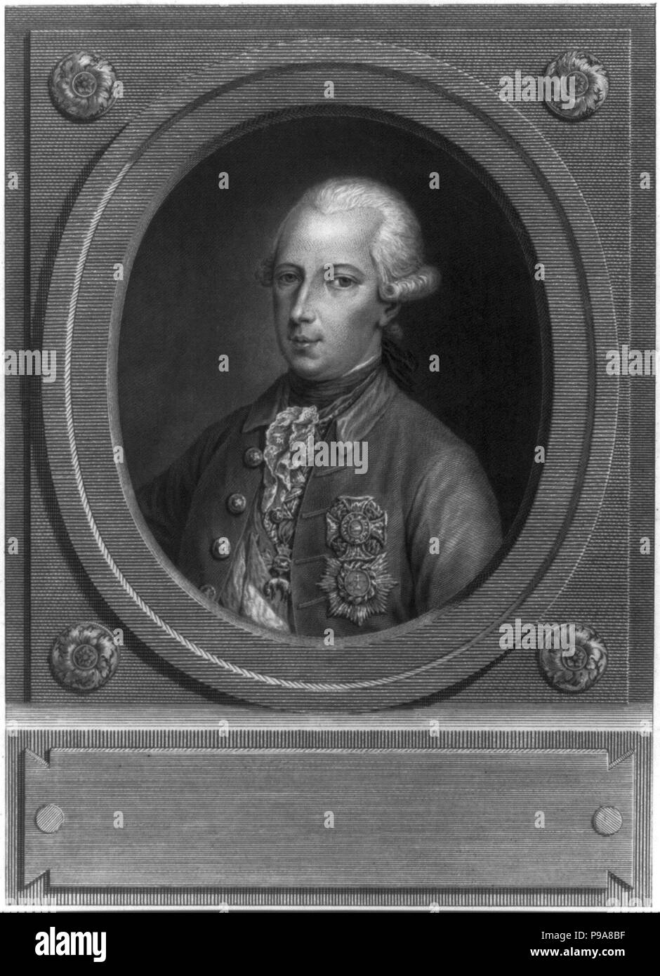 Ritratto dell'Imperatore Giuseppe II (1741-1790). Museo: Collezione privata. Foto Stock