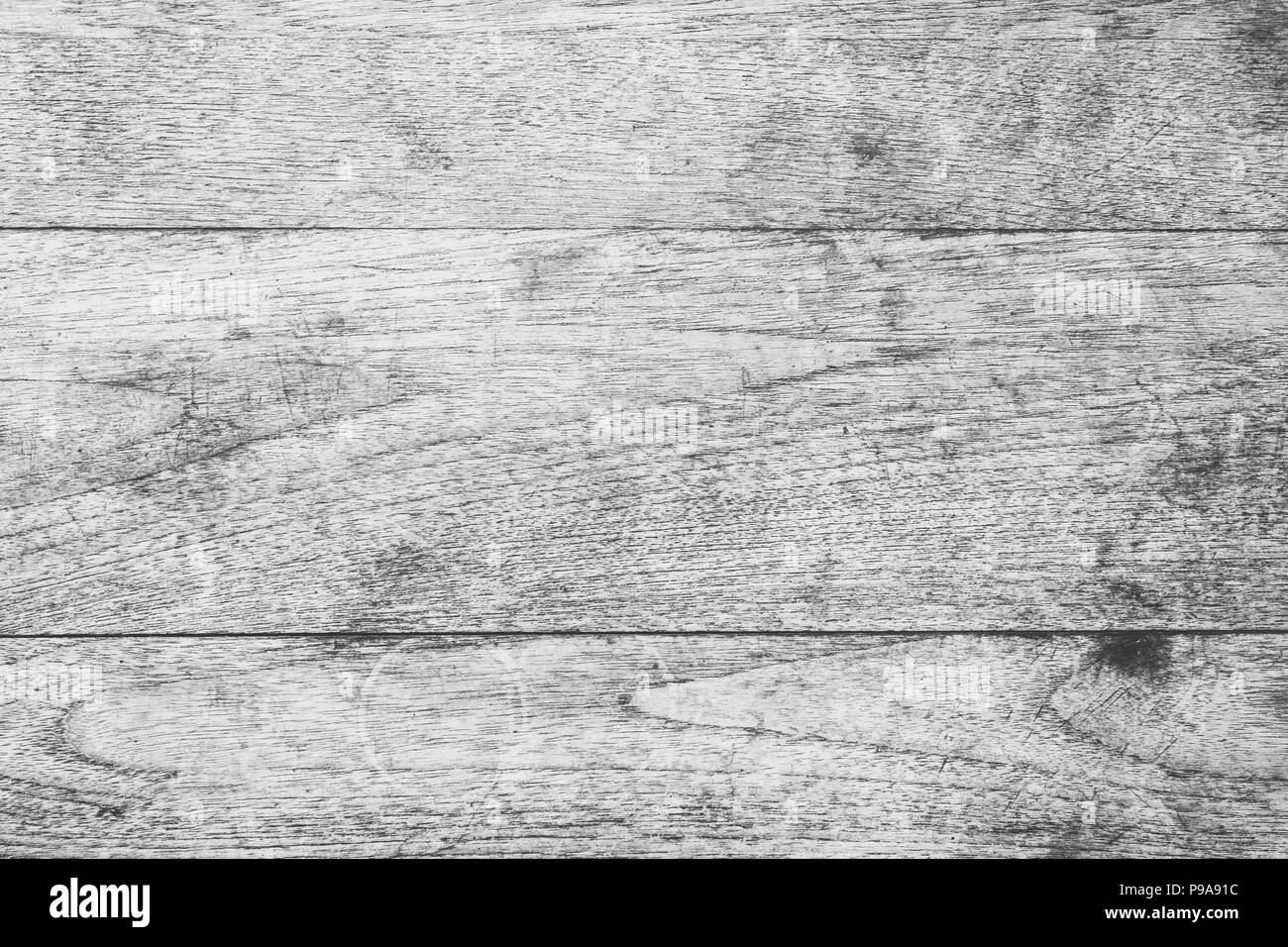 Pareti in legno texture in bianco e nero di sfondo rustico. Foto Stock