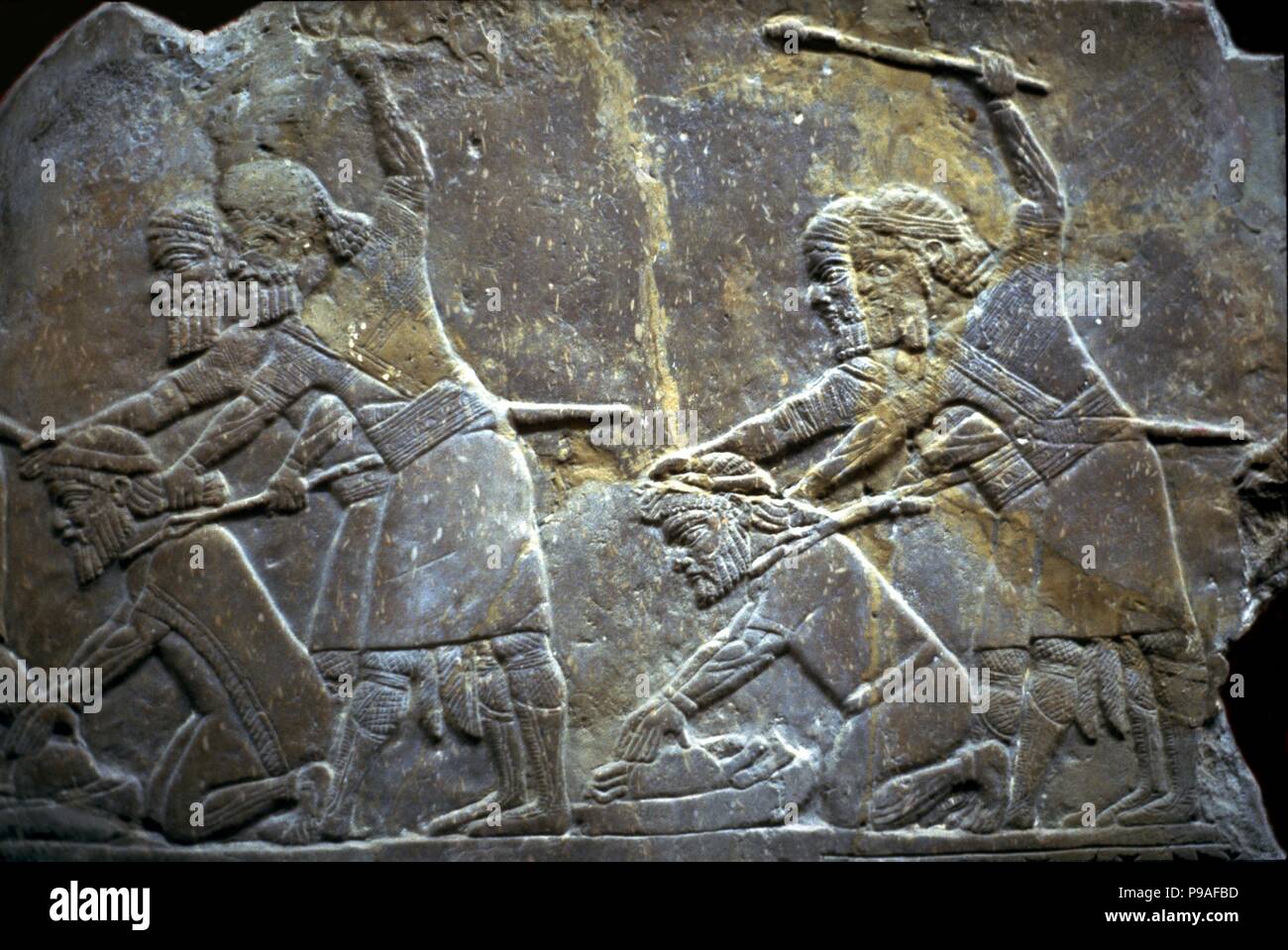 Ashurbanipal nella battaglia di Til-Tuba. Museo: Membro Hermitage di San Pietroburgo. Foto Stock